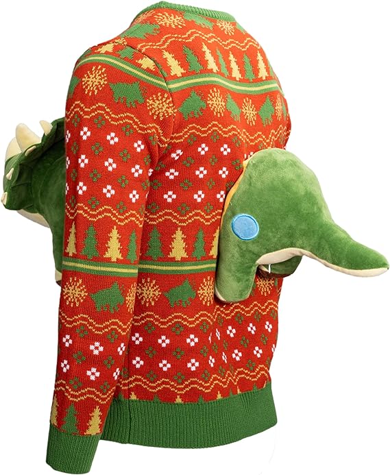 3D Dinosaur Triceritops Detacheable Stuffed Animal Funny Knitted