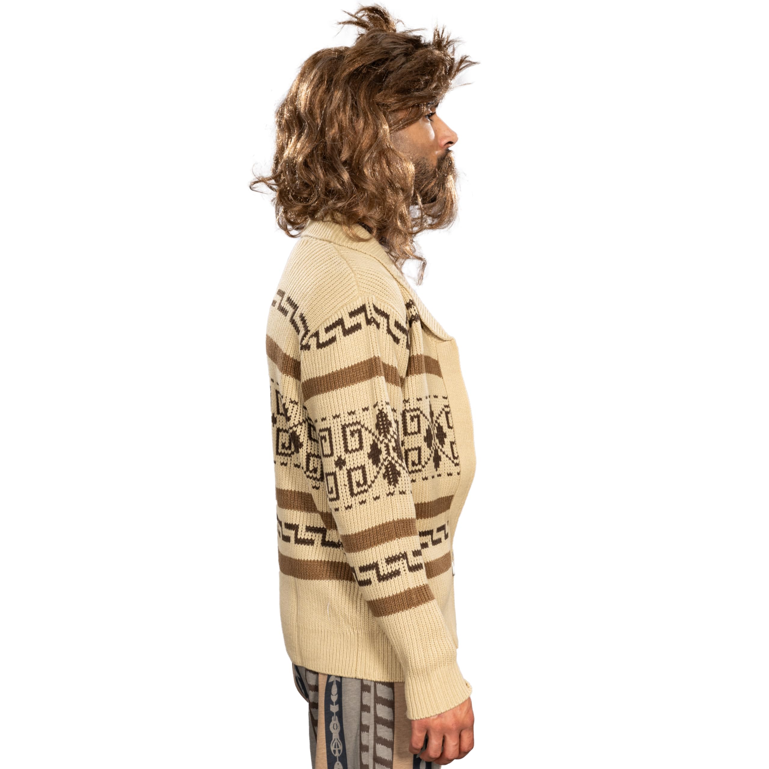 Jeffrey The Dude Zip Up Halloween Cosplay Costume Cardigan Sweater