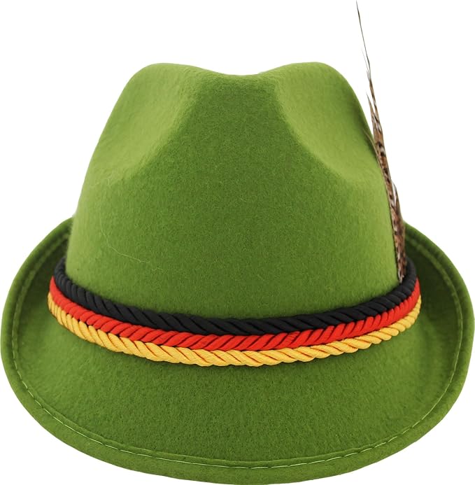 German Alpine Bavarian Oktoberfest Halloween Cosplay Costume Party Hat (3 Colors)