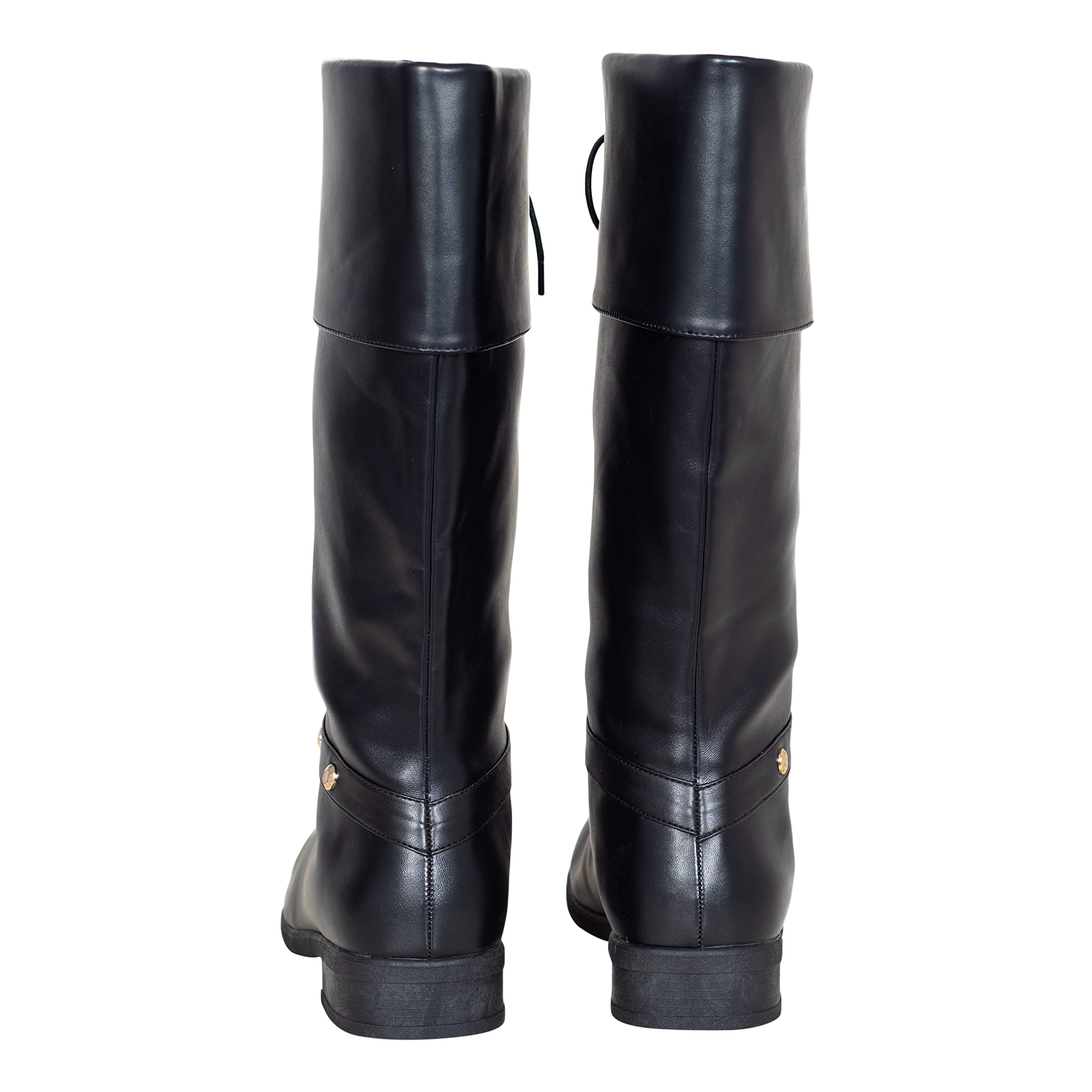 Halloween Cosplay Costume Unisex Black Pirate Swashbuckling Boots