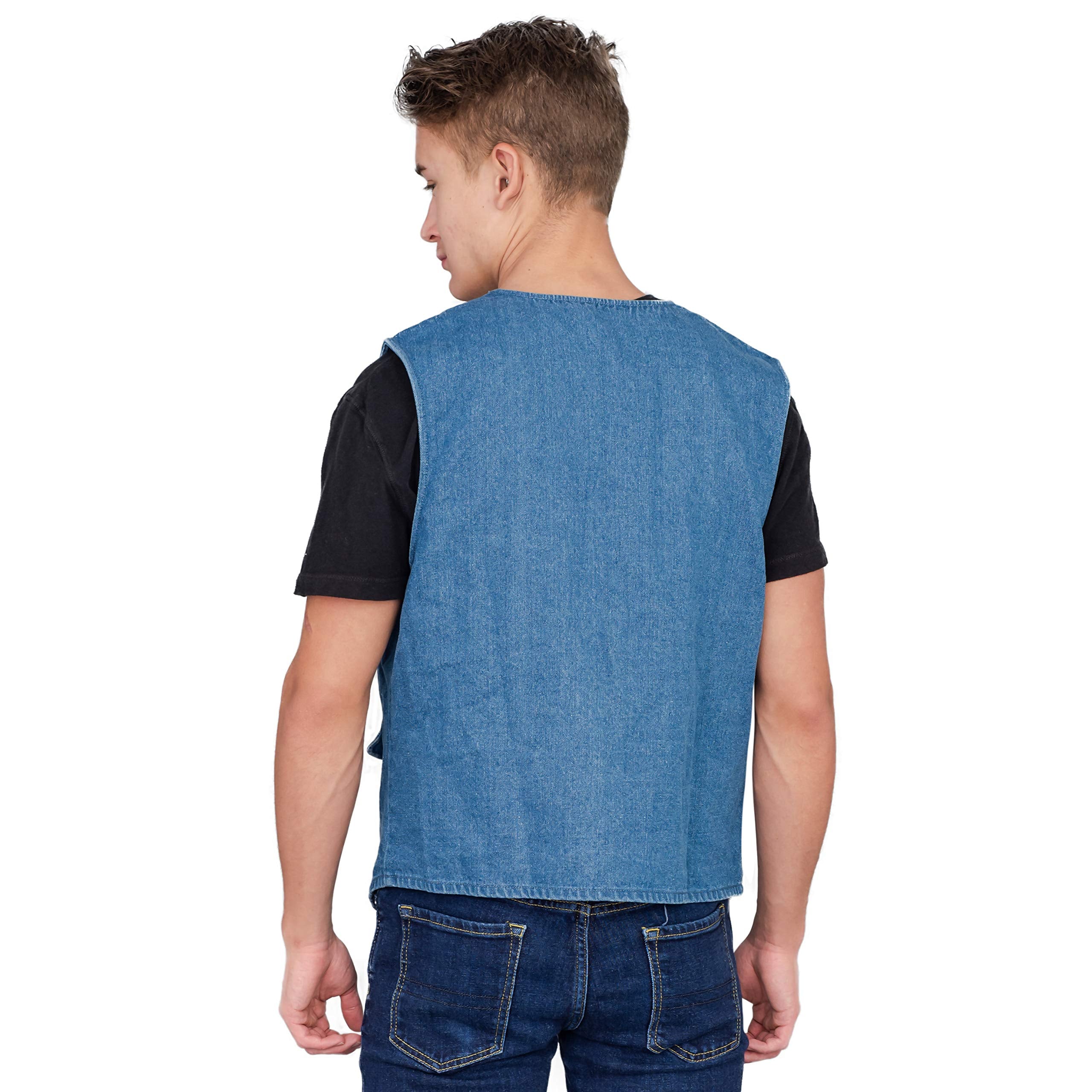 Adult Halloween Costume Uncle Rico Jeans Vest