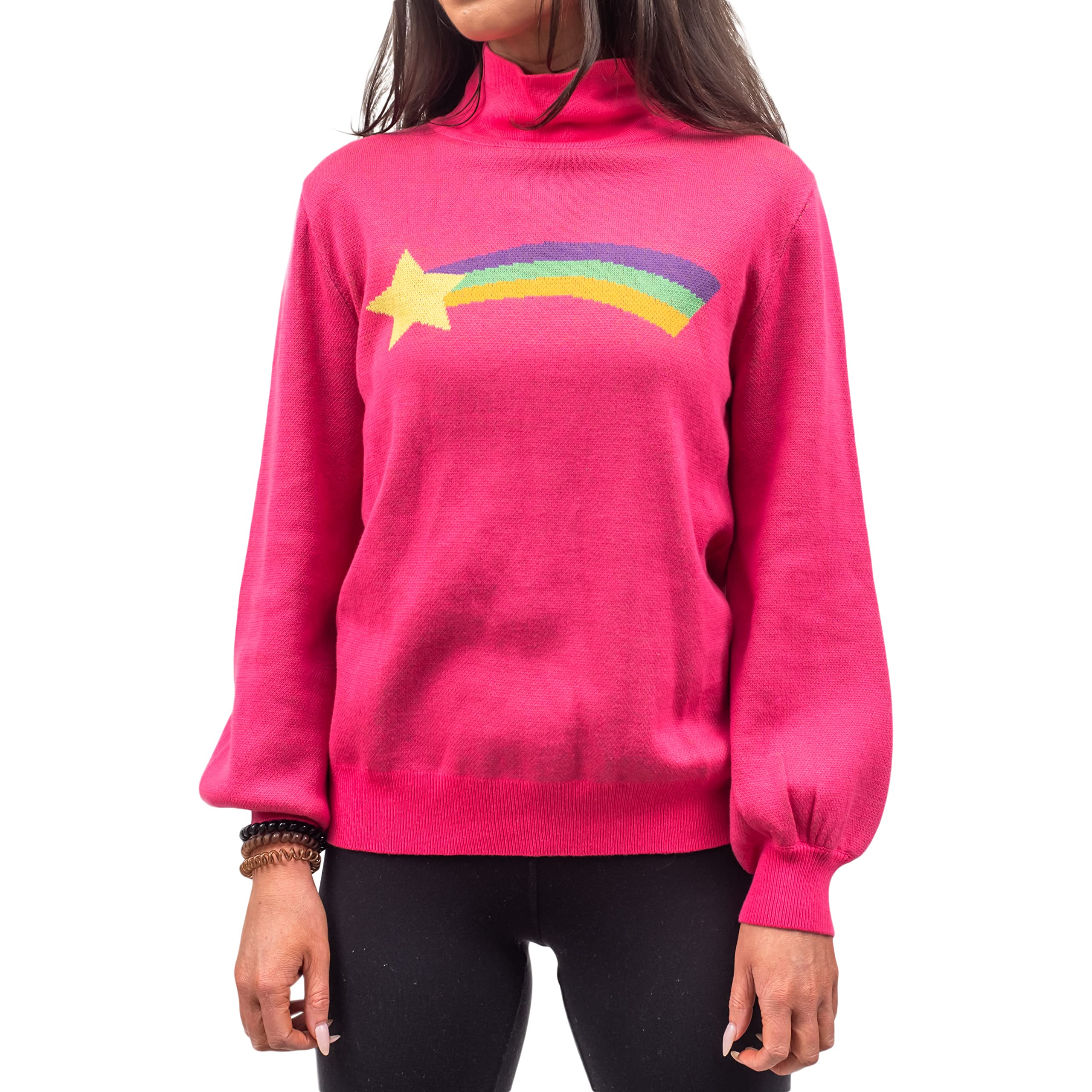 Rainbow Star Pink Pines Cartoon Sweater Halloween Costume Cosplay