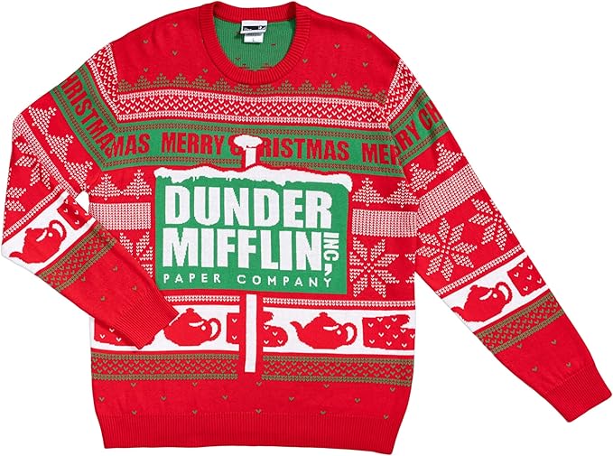 The Office Dunder Mifflin Paper Company Merry Snow Ugly Christmas Sweater