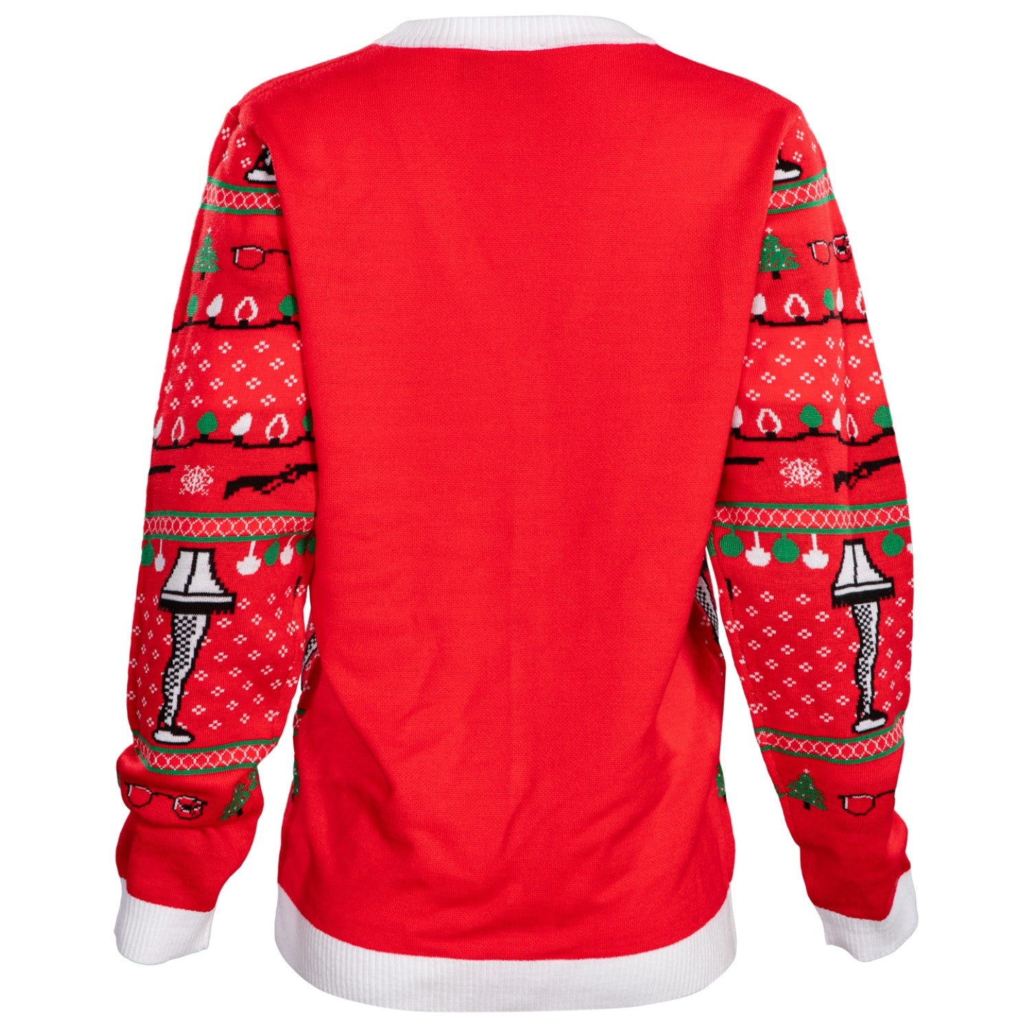 A Christmas Story Leg Lamp Button Up Cardigan Ugly Holiday Sweater