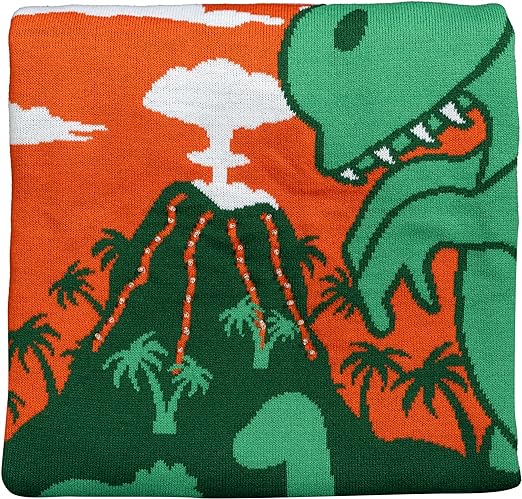 3D T-Rex Santa Hat Light UP Sweater