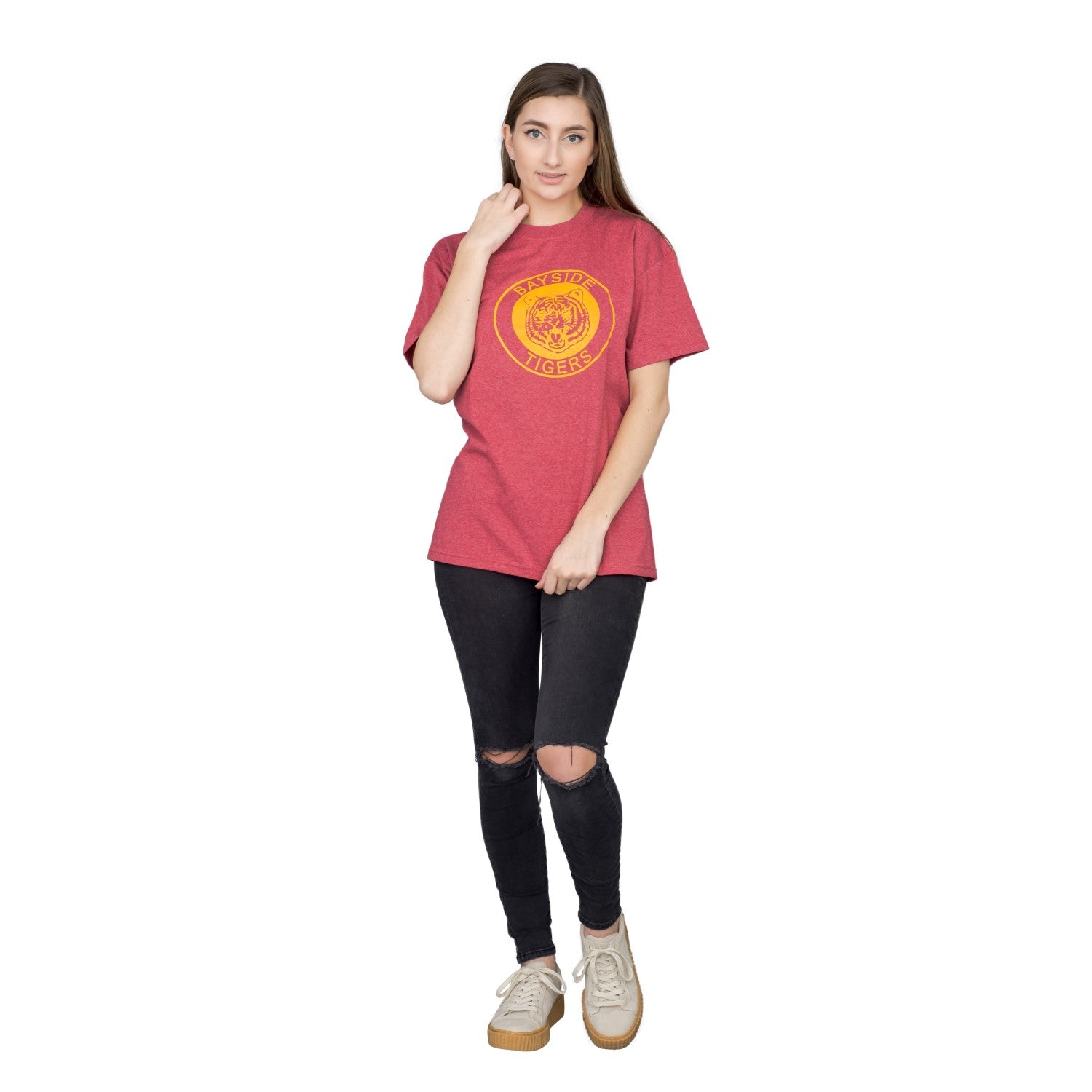 Women's SBTB Bayside Tigers School Logo Circle T-shirt