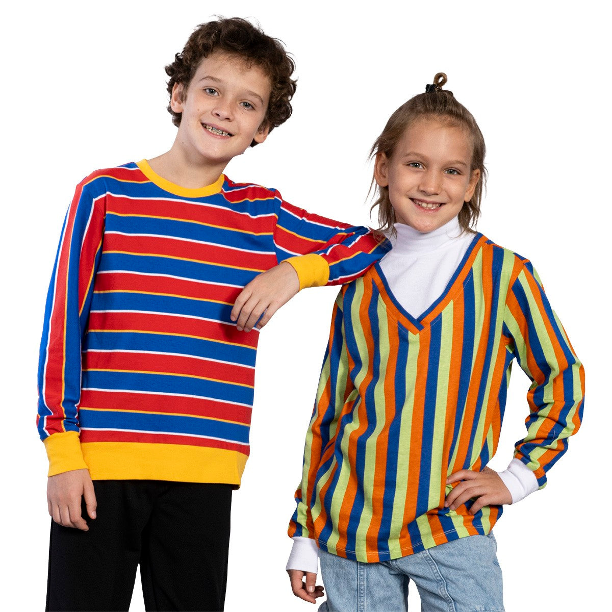 Bert and Ernie Kids Long Sleeve T-Shirts Perfect for Halloween Costume Cosplay