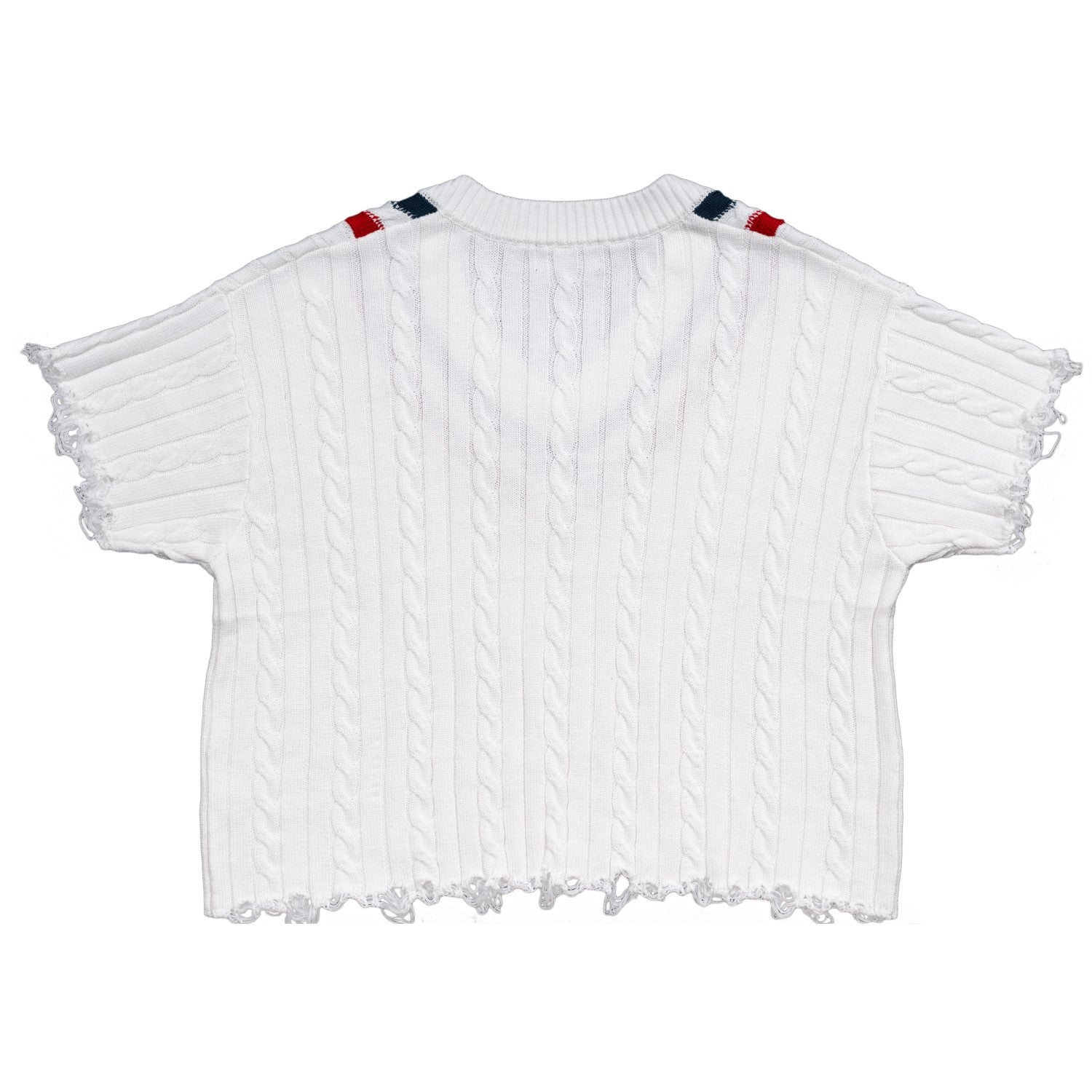 Distressed Knit Sweater Costume Top for Halloween and Cosplay