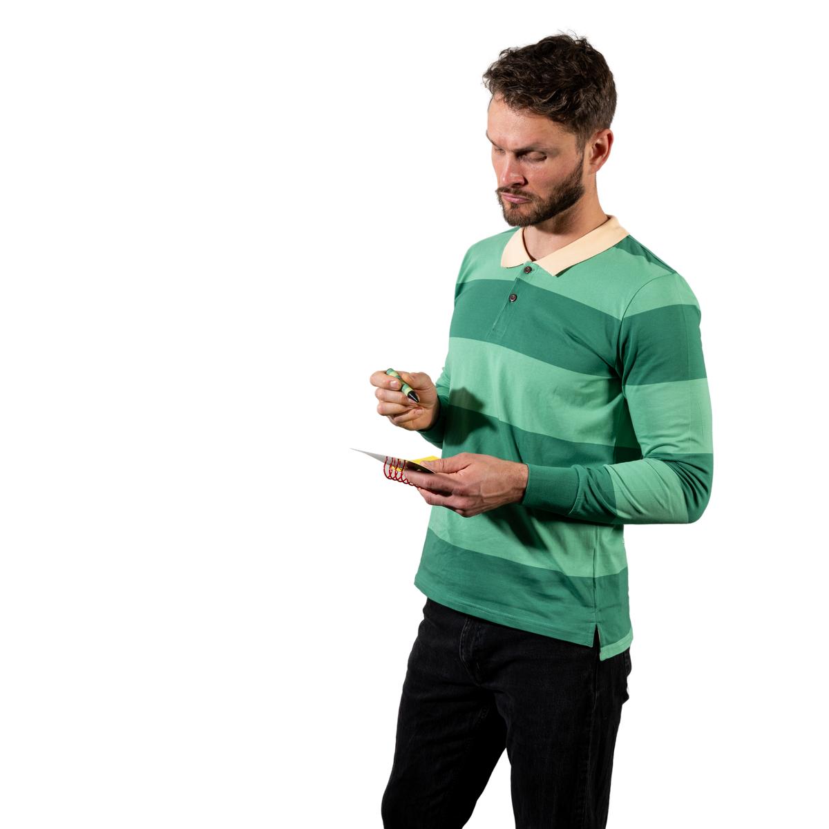 Dog Detective and Blue Handy Notebook Halloween Costume Cosplay Accessory with Dog Paws Stickers and Black Crayon