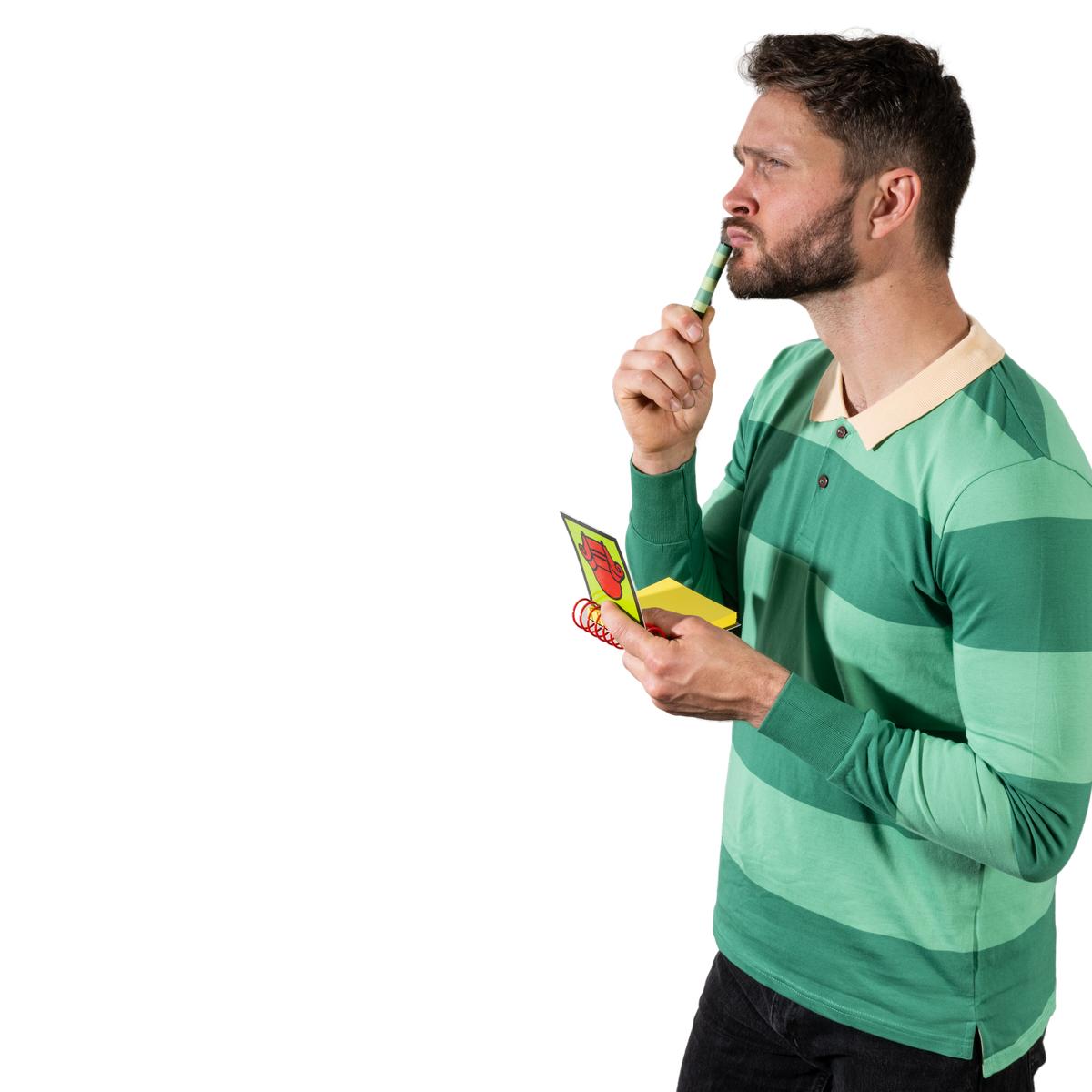 Dog Detective and Blue Handy Notebook Halloween Costume Cosplay Accessory with Dog Paws Stickers and Black Crayon