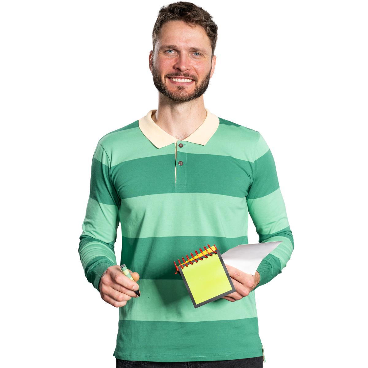 Dog Detective and Blue Handy Notebook Halloween Costume Cosplay Accessory with Dog Paws Stickers and Black Crayon