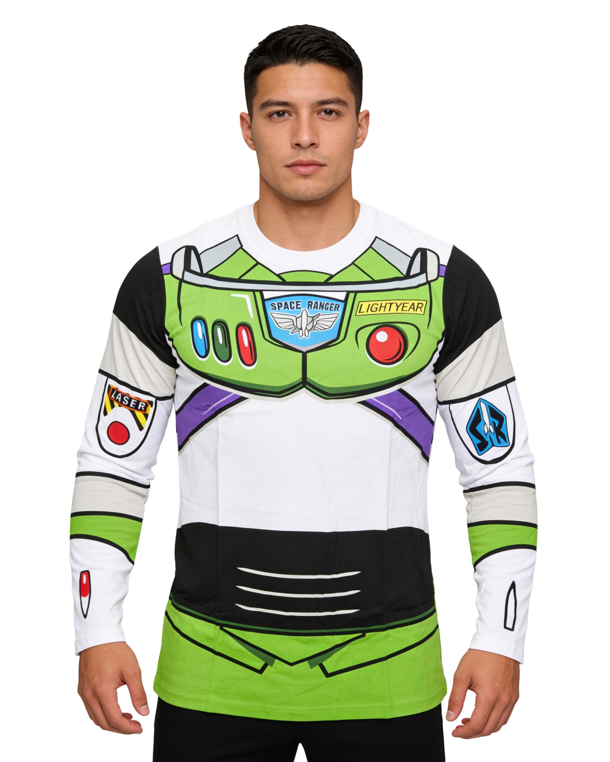I am Buzz Lightyear Adult Long Sleeve Halloween Cosplay Costume Shirt