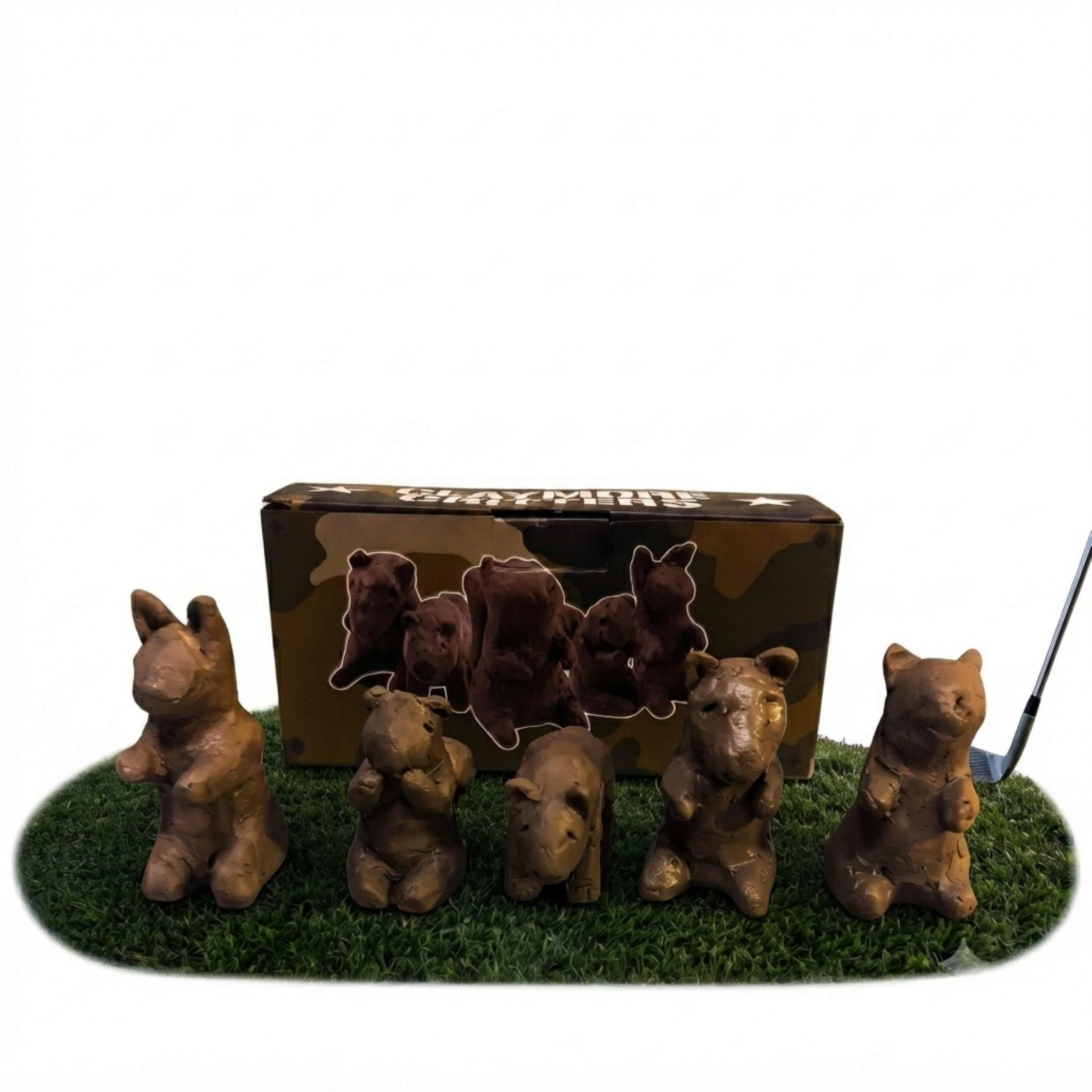 Carl Speckler's Claymore Critters Clay Collectable Figures Holiday Gift Idea Set