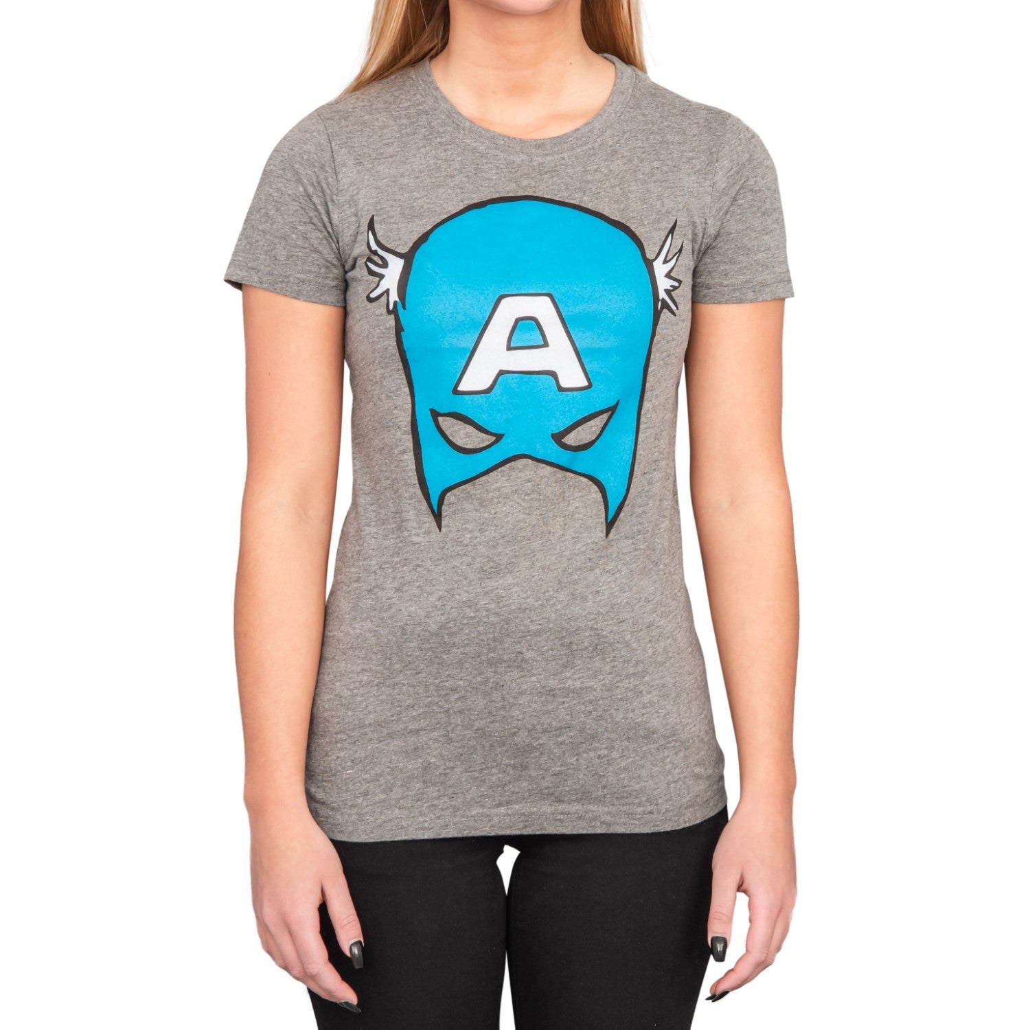 Captain America Big Blue A Mask T-Shirt