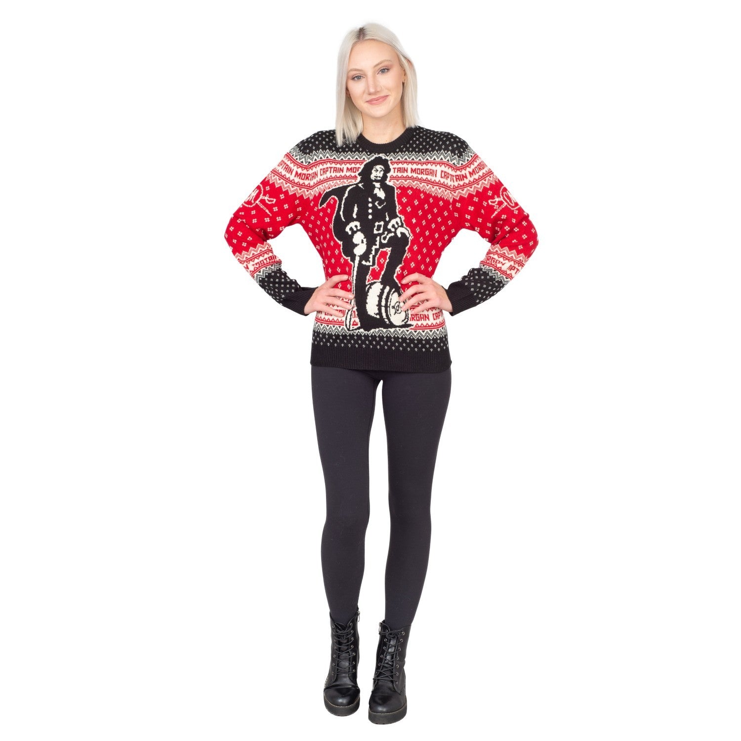 Captain Morgan The Standing Captain Ugly Christmas Sweater