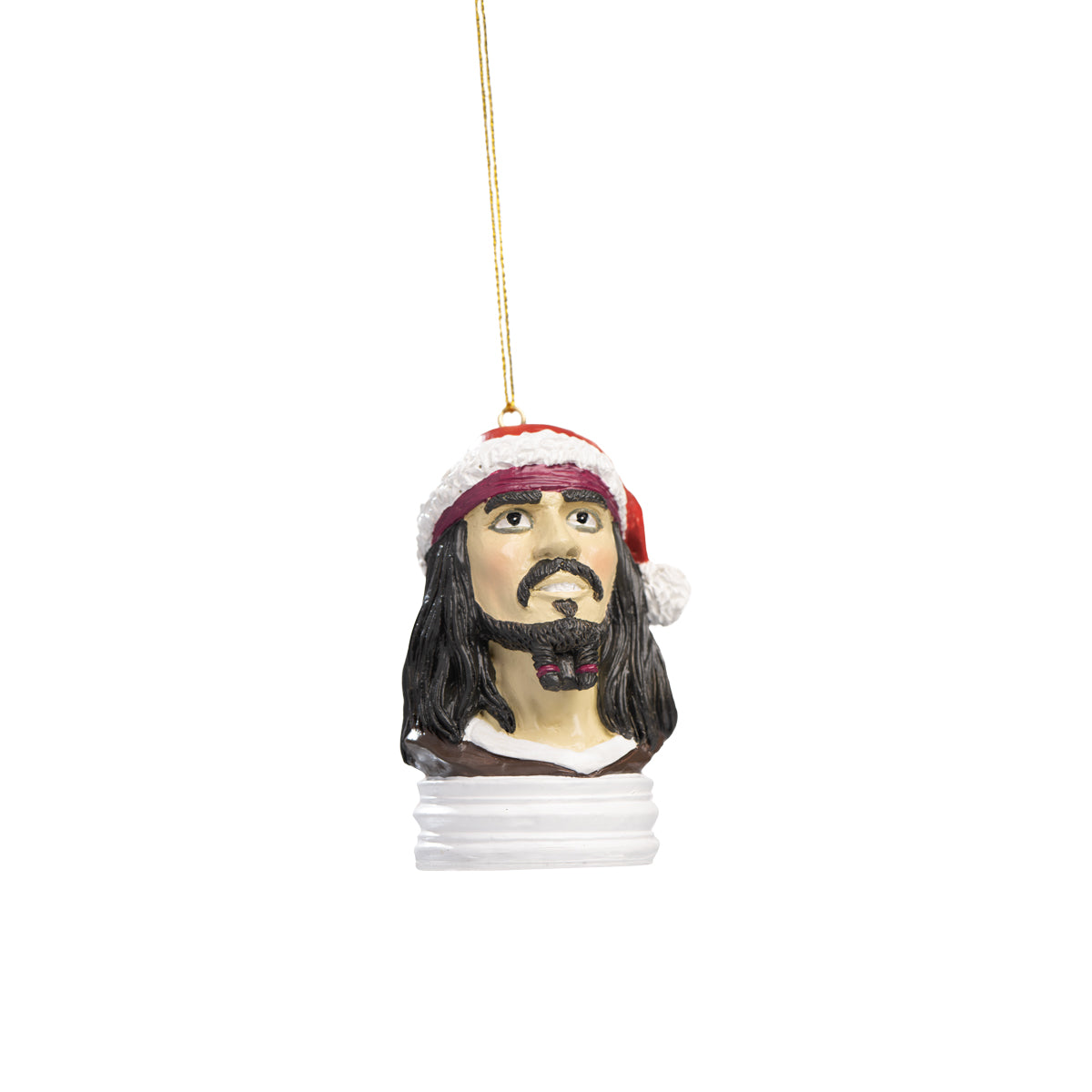 Caribean Pirate Christmas Ornament Front View