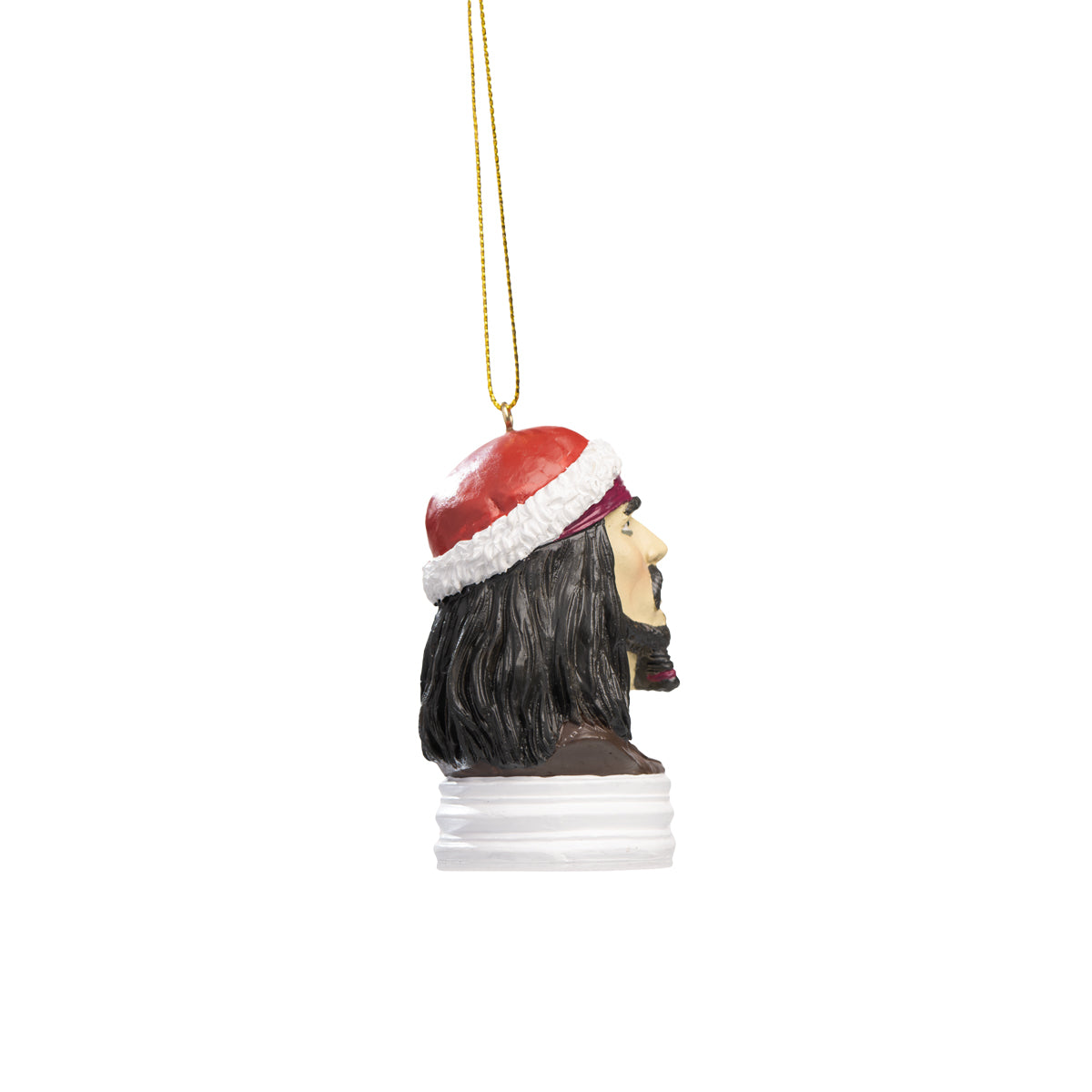 Caribean Pirate Christmas Ornament Side view