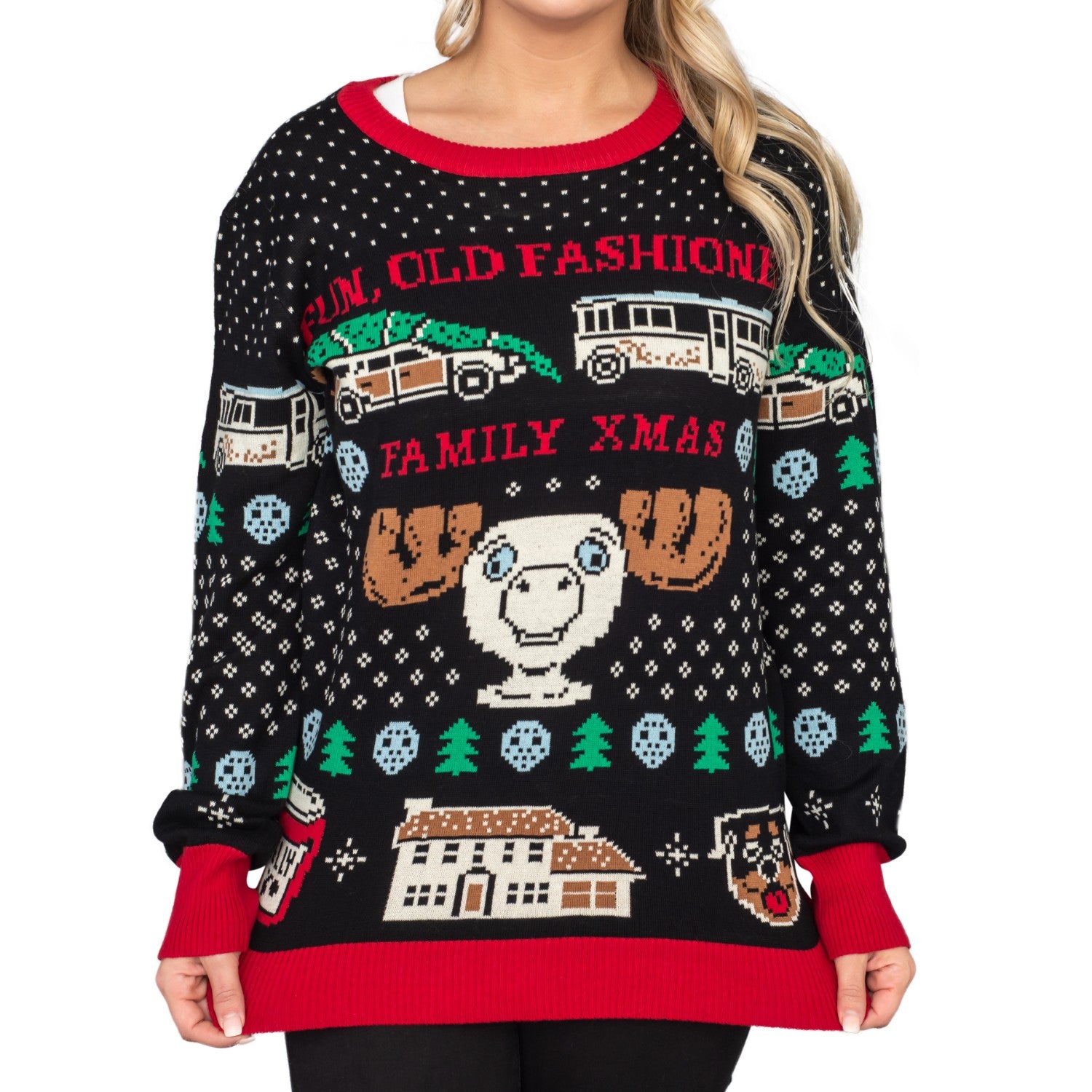 Christmas Vacation Old Fashioned Xmas Ugly Sweater