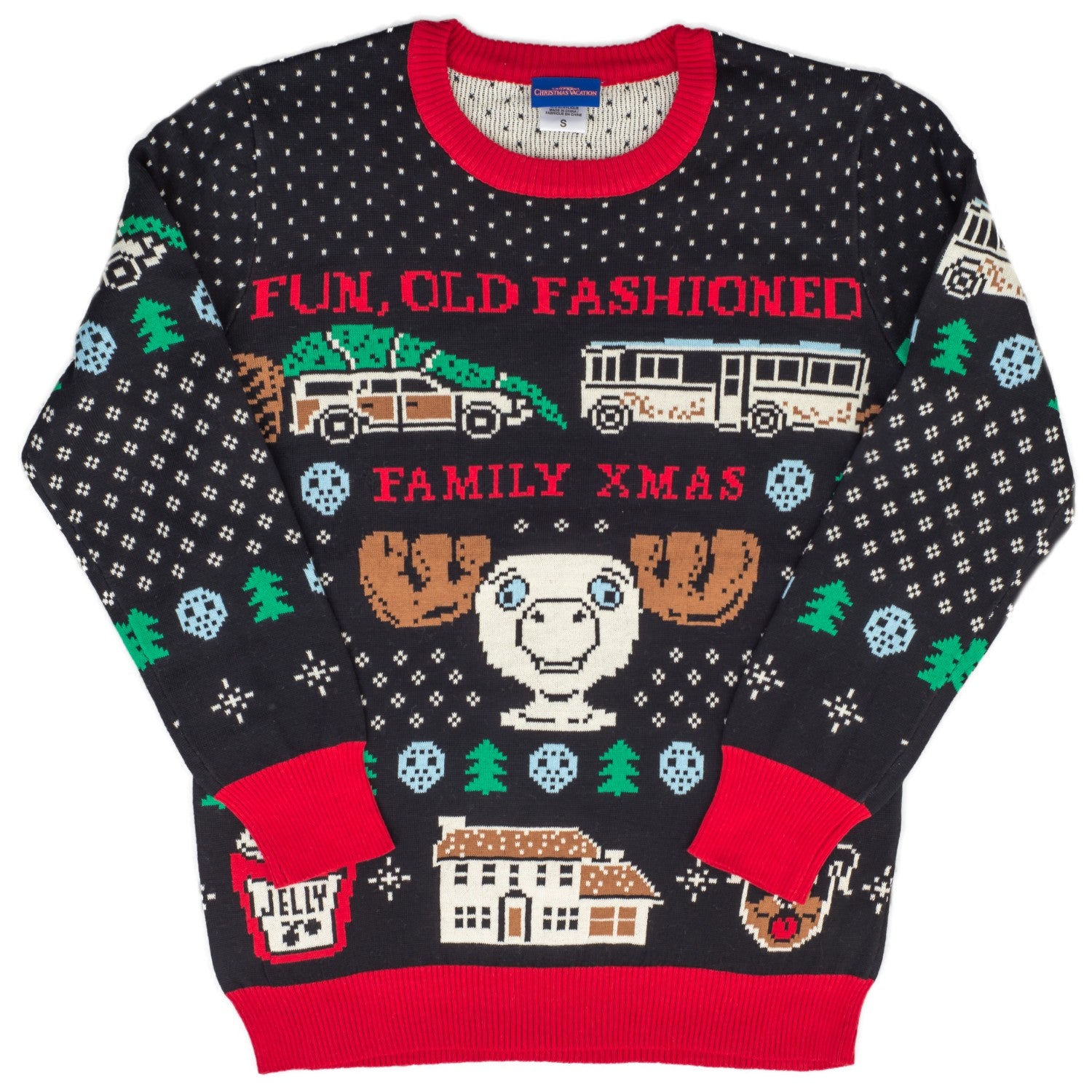 Christmas Vacation Old Fashioned Xmas Ugly Sweater