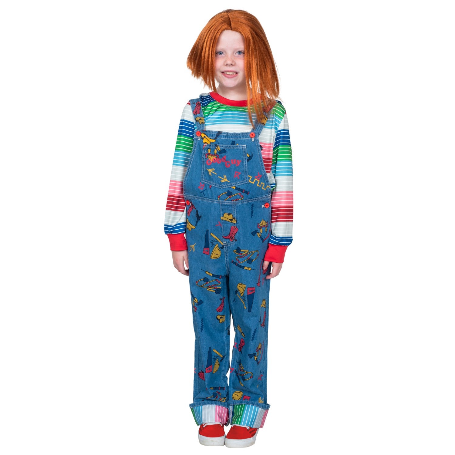 Chuckie Costume Good Guys Doll Child Halloween Cosplay