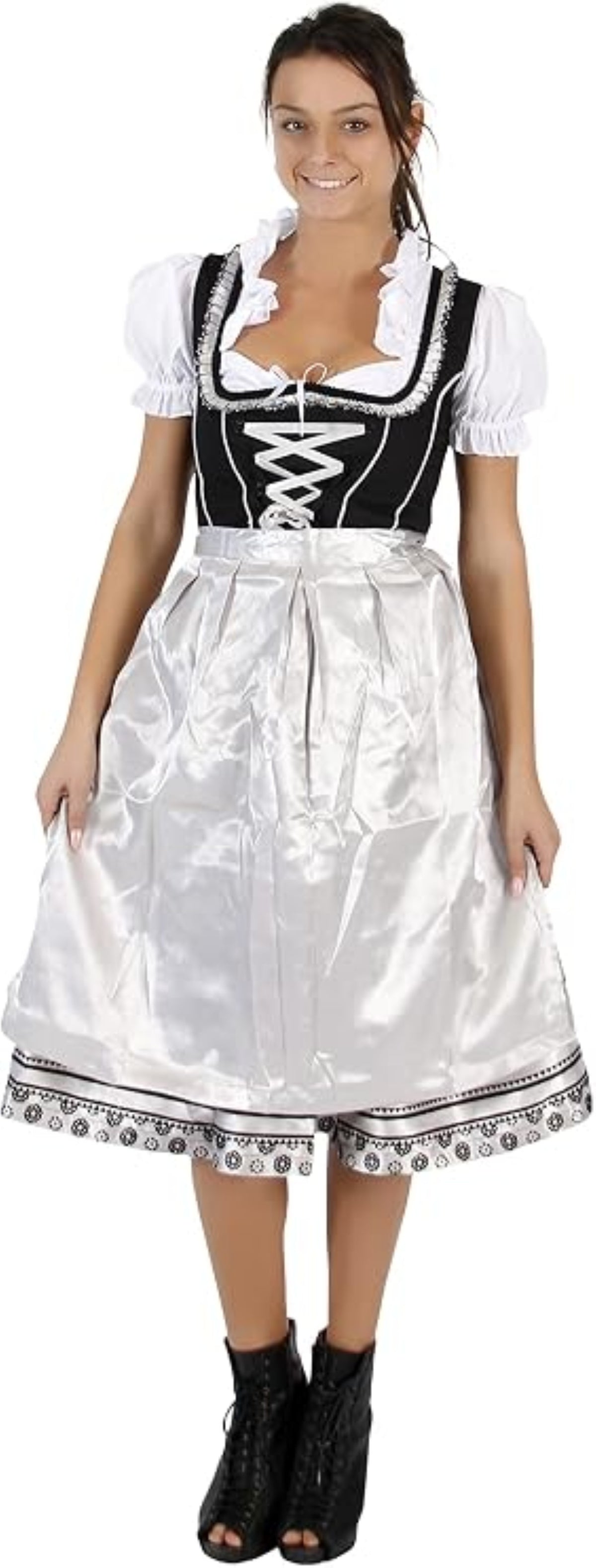 Women's Oktoberfest Drindl Bavarian German Beer Maiden Halloween Cosplay Costume
