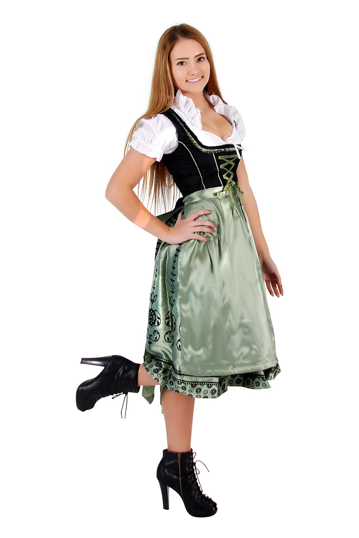 Women's Oktoberfest Drindl Bavarian German Beer Maiden Halloween Cosplay Costume
