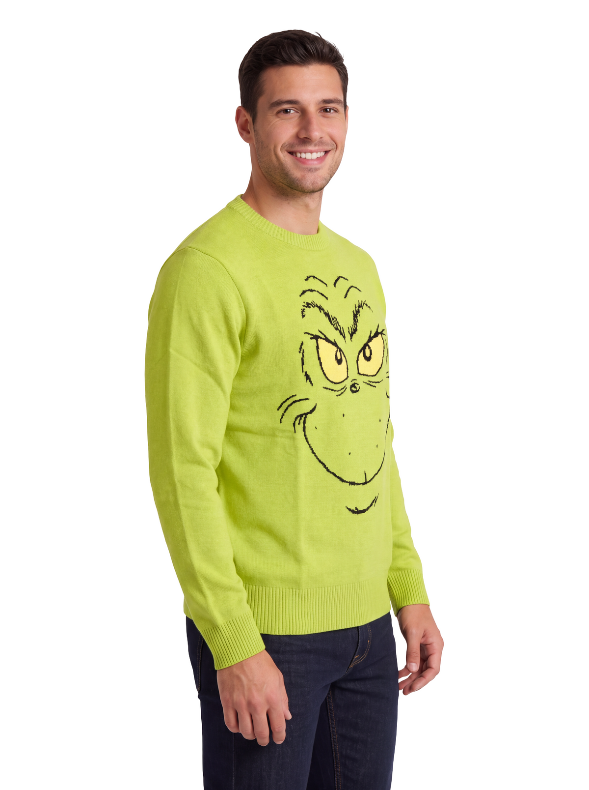 The Grinch Big Face Adult Uniex Ugly Christmas Sweater