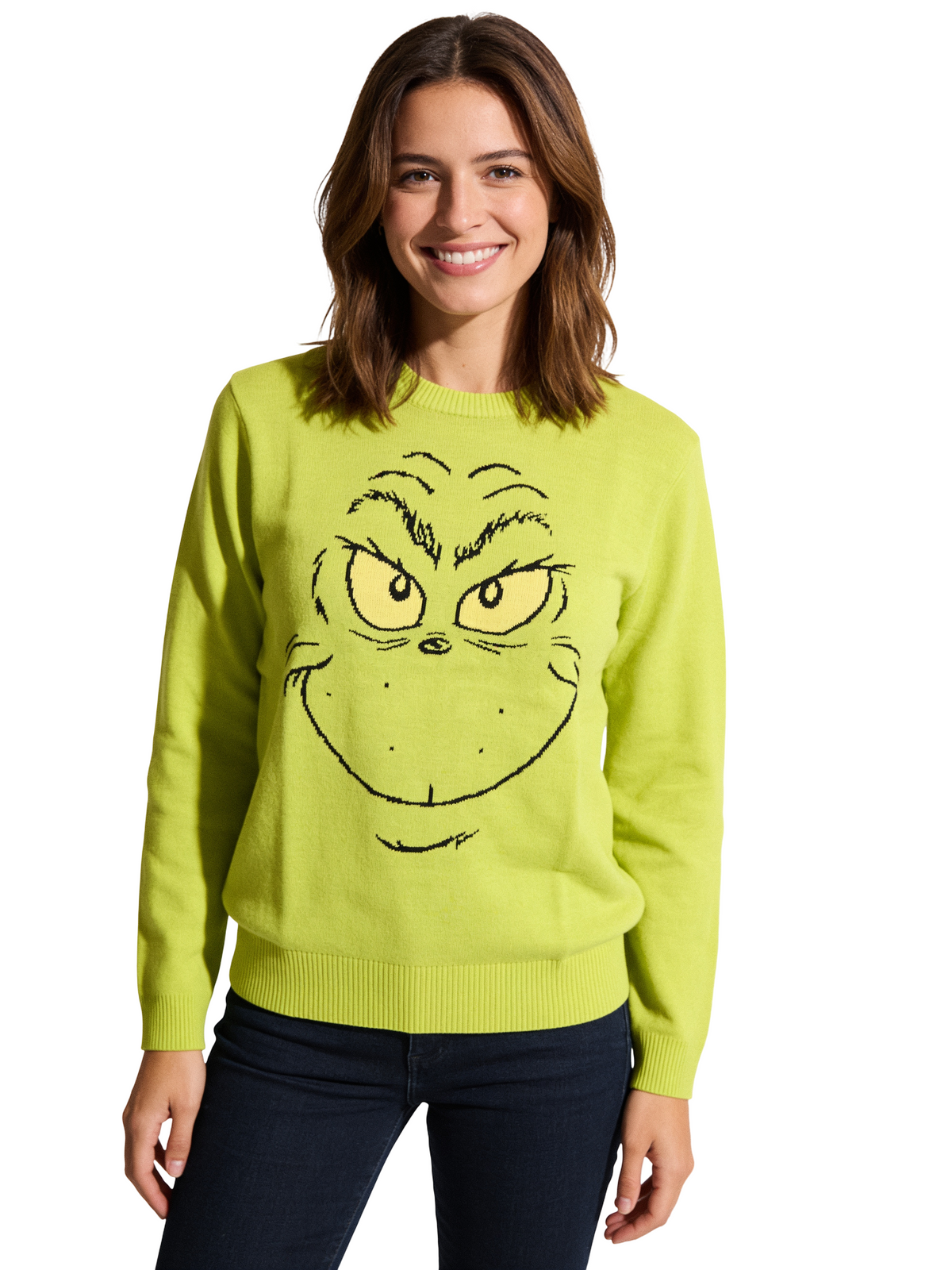 The Grinch Big Face Adult Uniex Ugly Christmas Sweater
