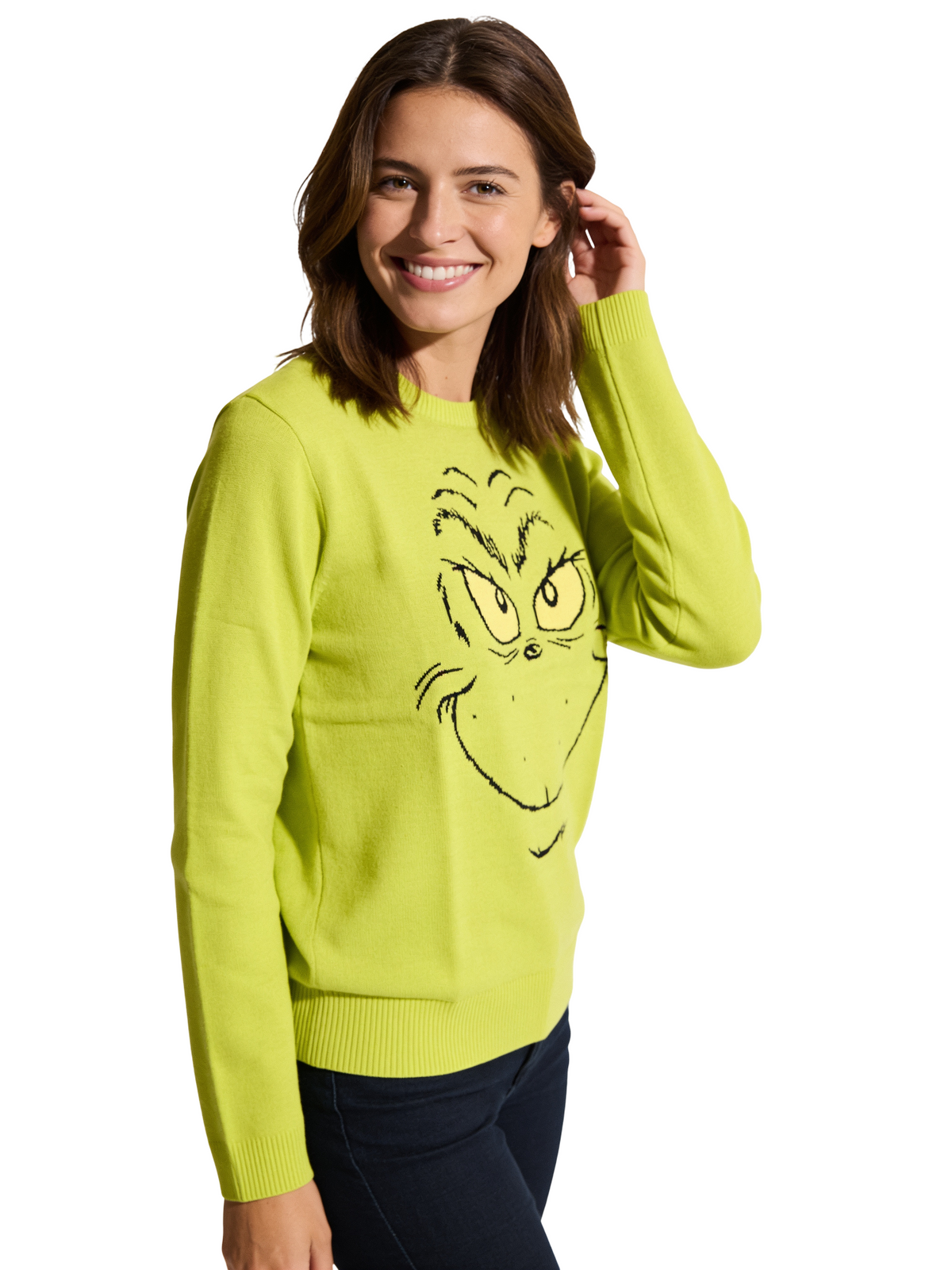 The Grinch Big Face Adult Uniex Ugly Christmas Sweater