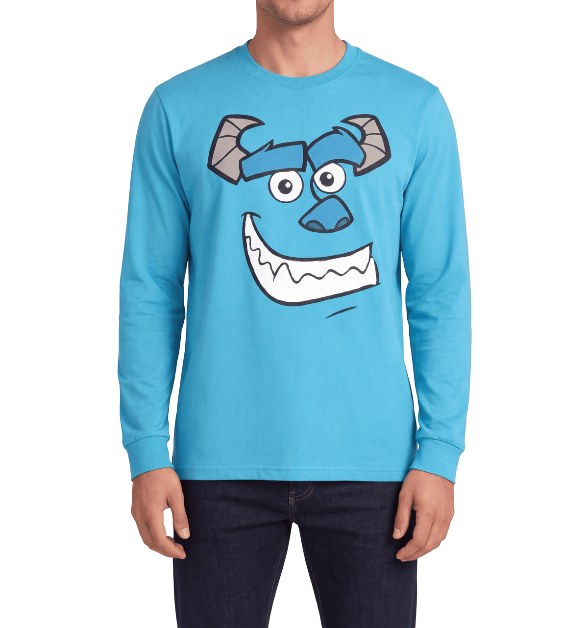 Sullys Character Big Face Adult Unisex Long Sleeve Shirt