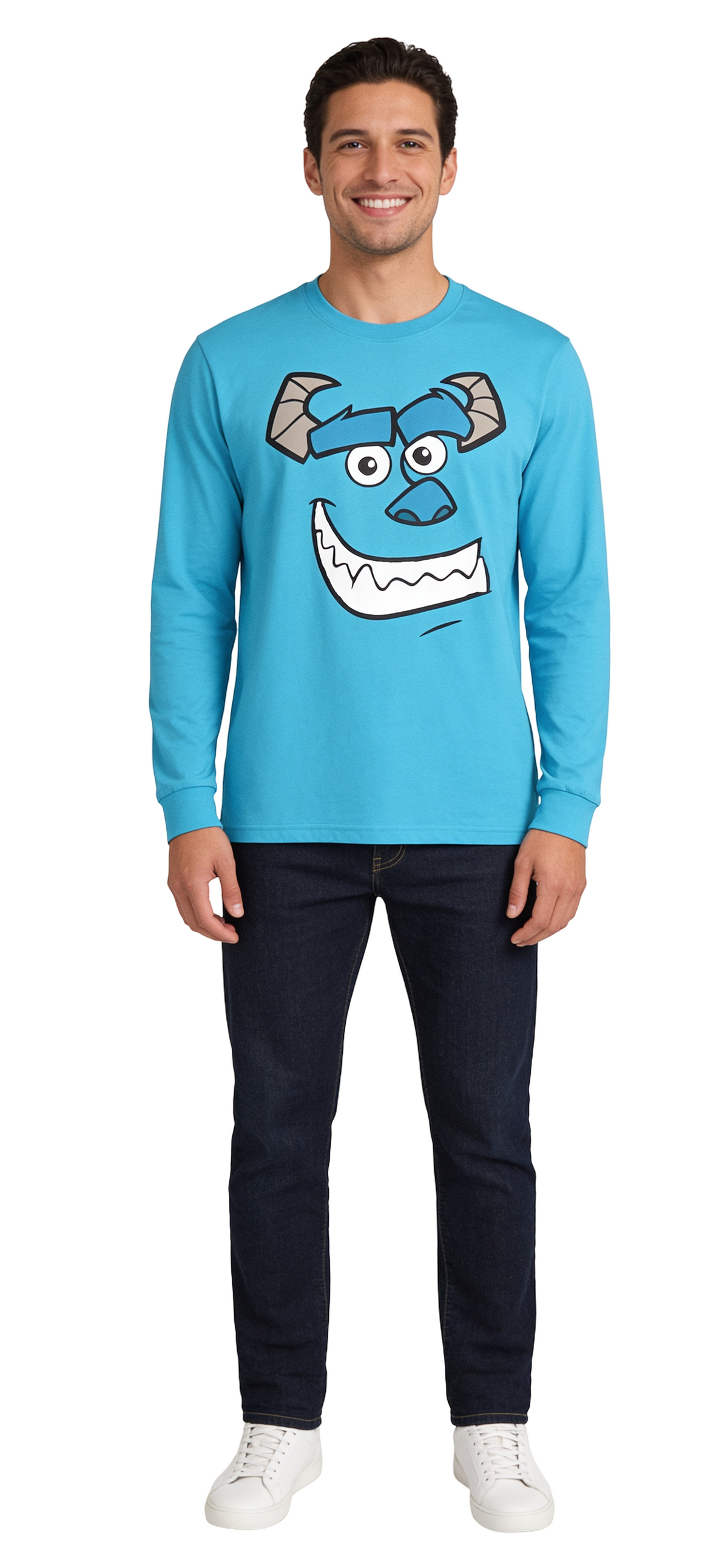 Sullys Character Big Face Adult Unisex Long Sleeve Shirt