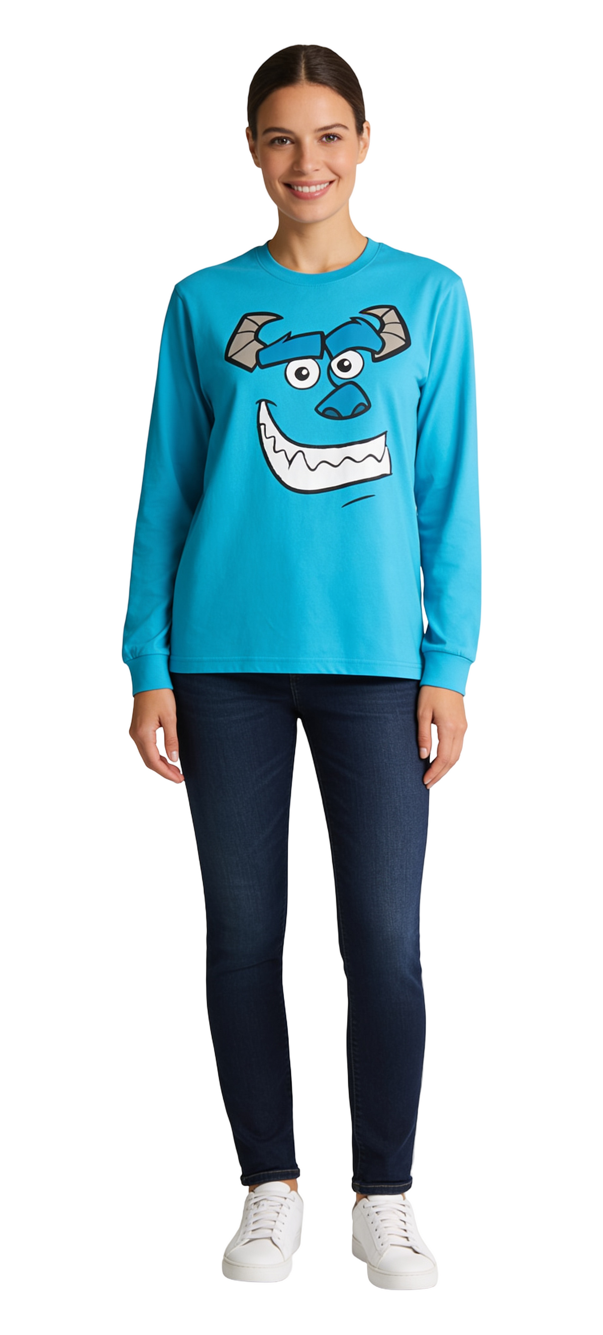 Sullys Character Big Face Adult Unisex Long Sleeve Shirt