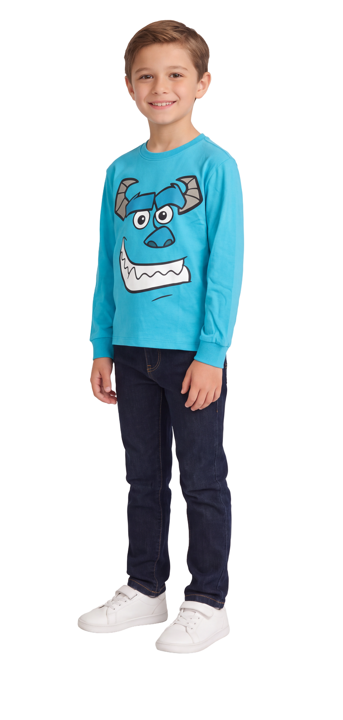 Kids Youth Sullys Big Face Unisex Long Sleeve Shirt