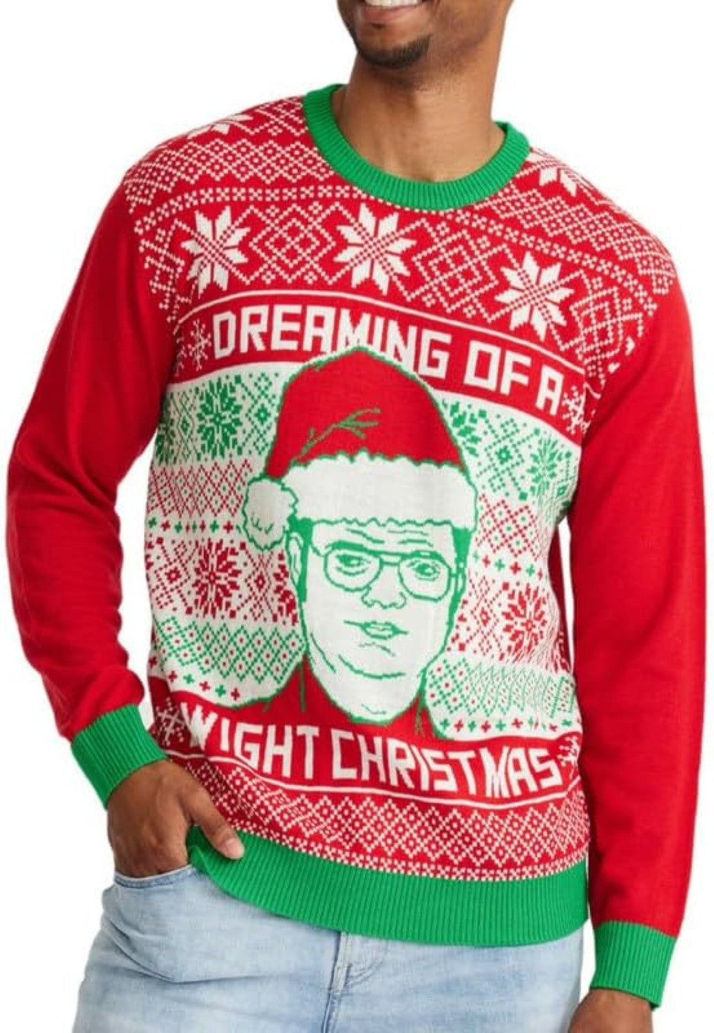 Ripple Junction The Office Unisex Pullover Sweater Dreaming of A Dwight Christmas