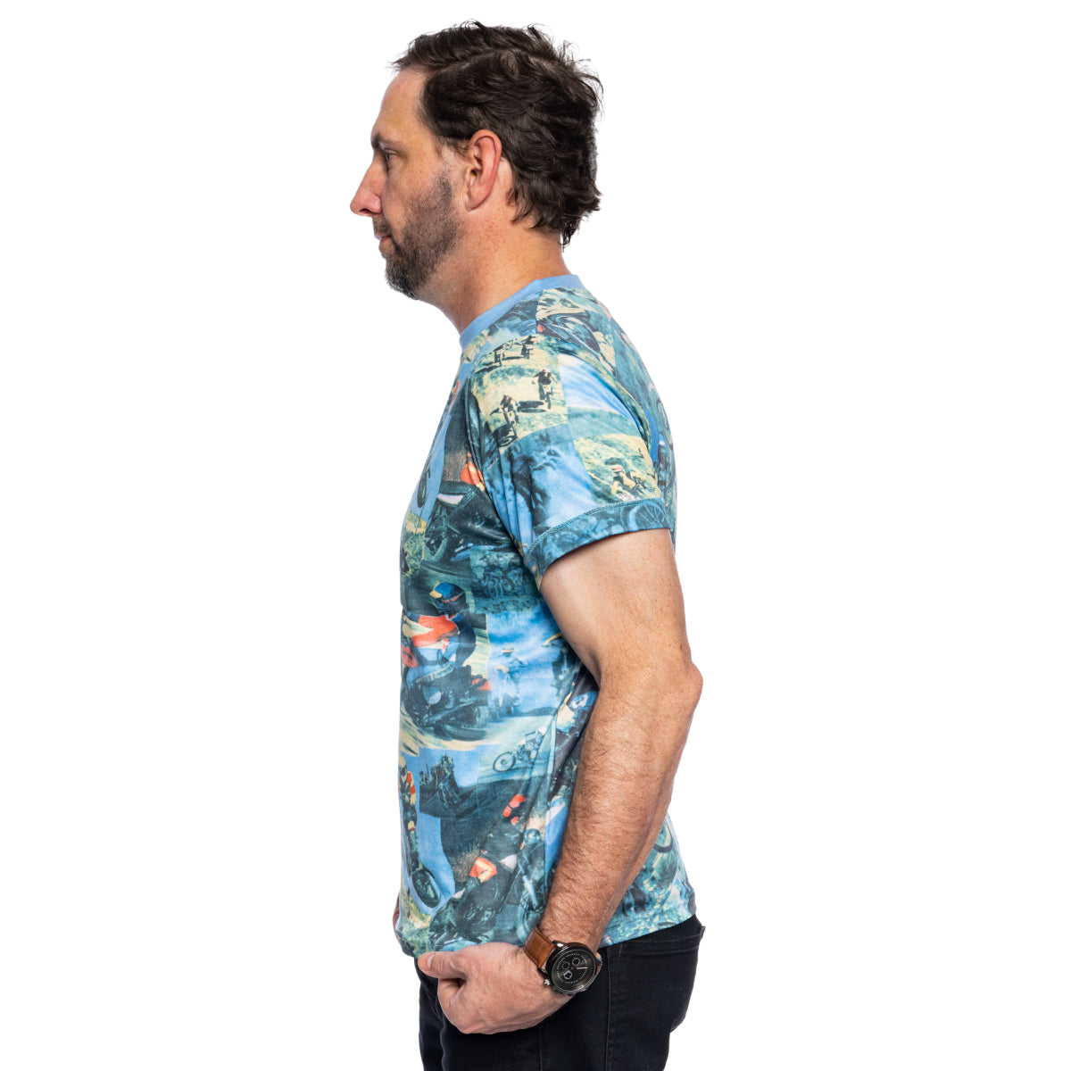 Tyler Durden Fight Club Motocross T-Shirt Left look view