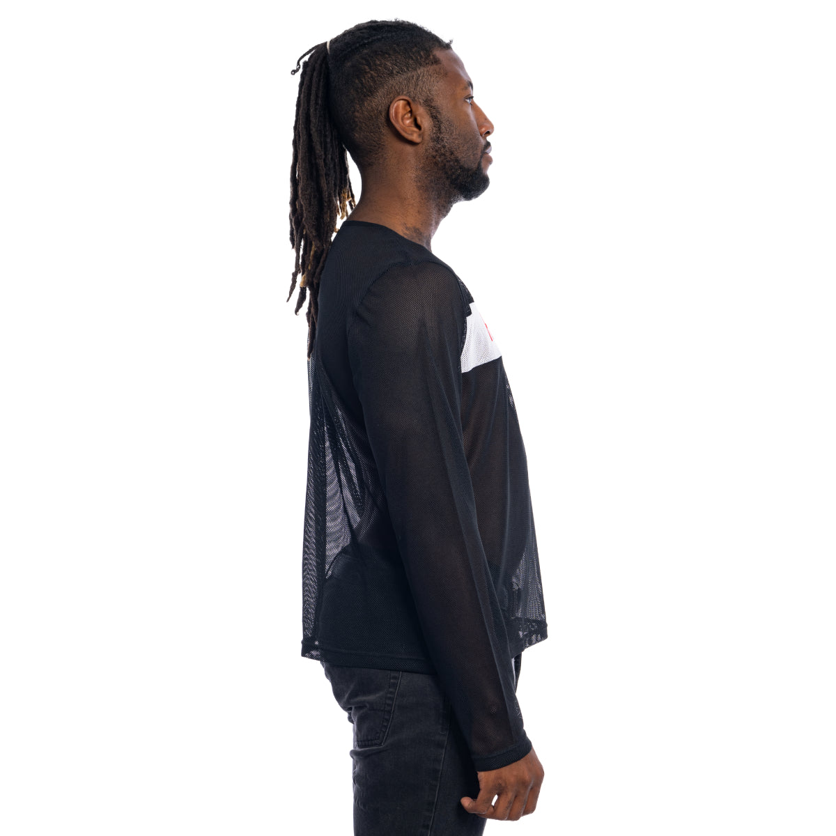 Fight Club Tyler Durden Hustler Mesh Mens Costume Shirt Right Side View