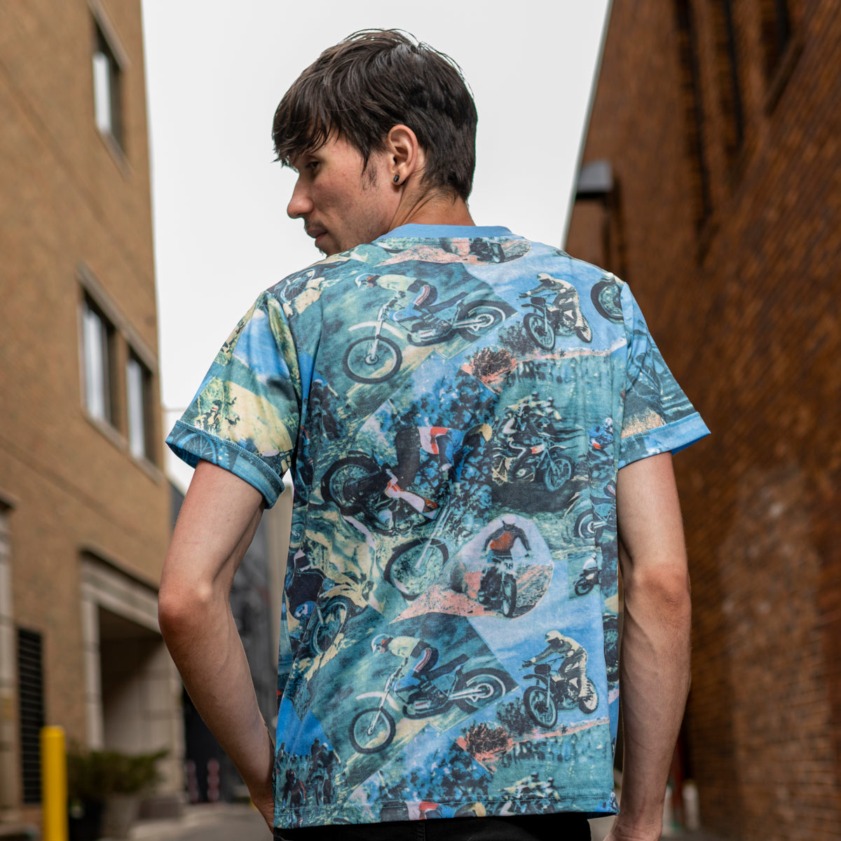 Tyler Durden Fight Club Motocross T-Shirt Back view