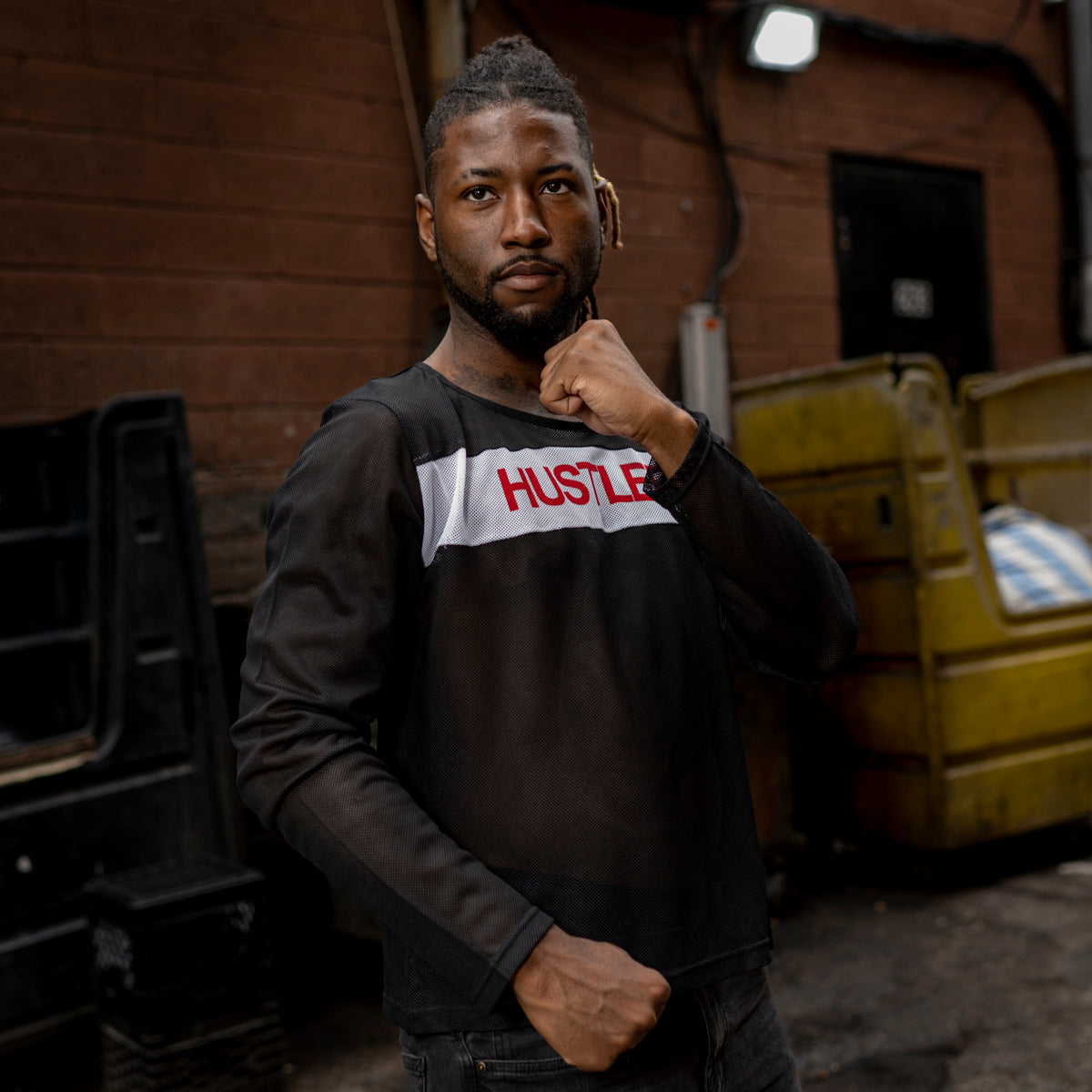 Fight Club Tyler Durden Hustler Mesh Mens Costume Shirt Fight Style