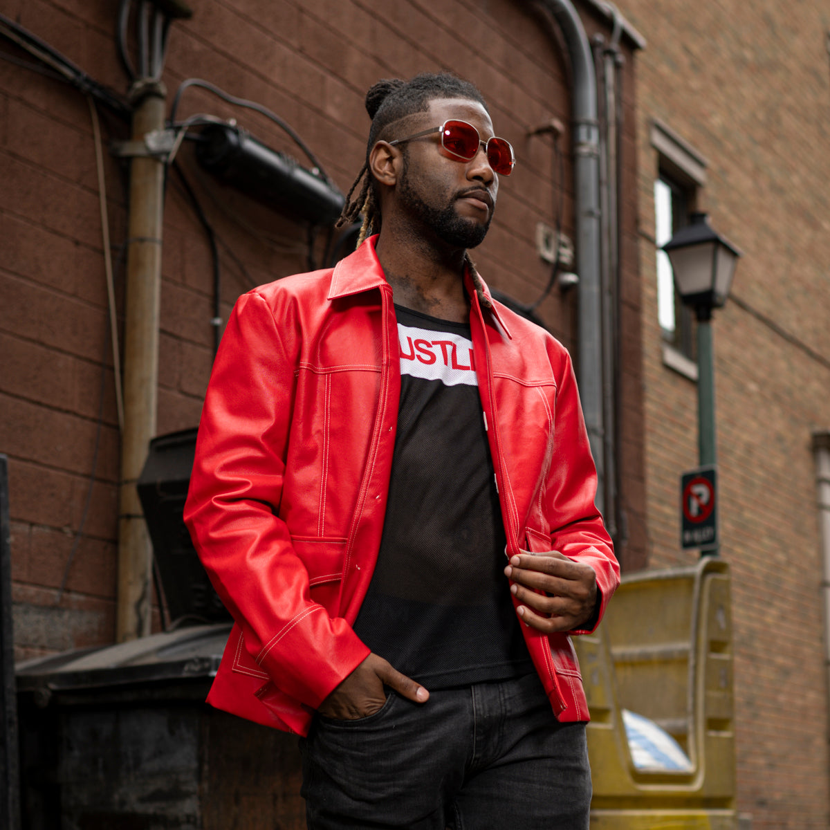 Fight Club Tyler Durden Leather Jacket Halloween Costume Open jacket