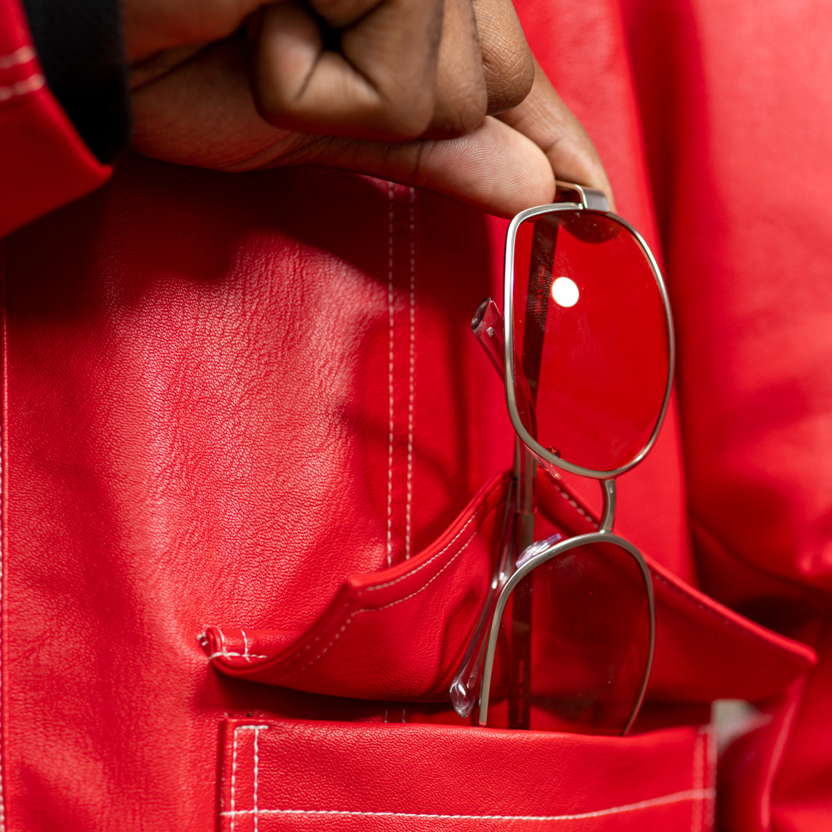 Fight Club Tyler Durden Leather Jacket Halloween Costume Pocket