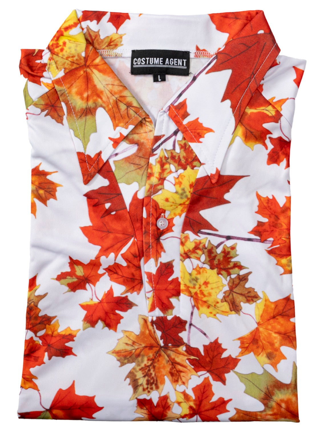 Tyler Durden Maple Leaf Button Up Shirt Adult Halloween Costume Cosplay Shirt