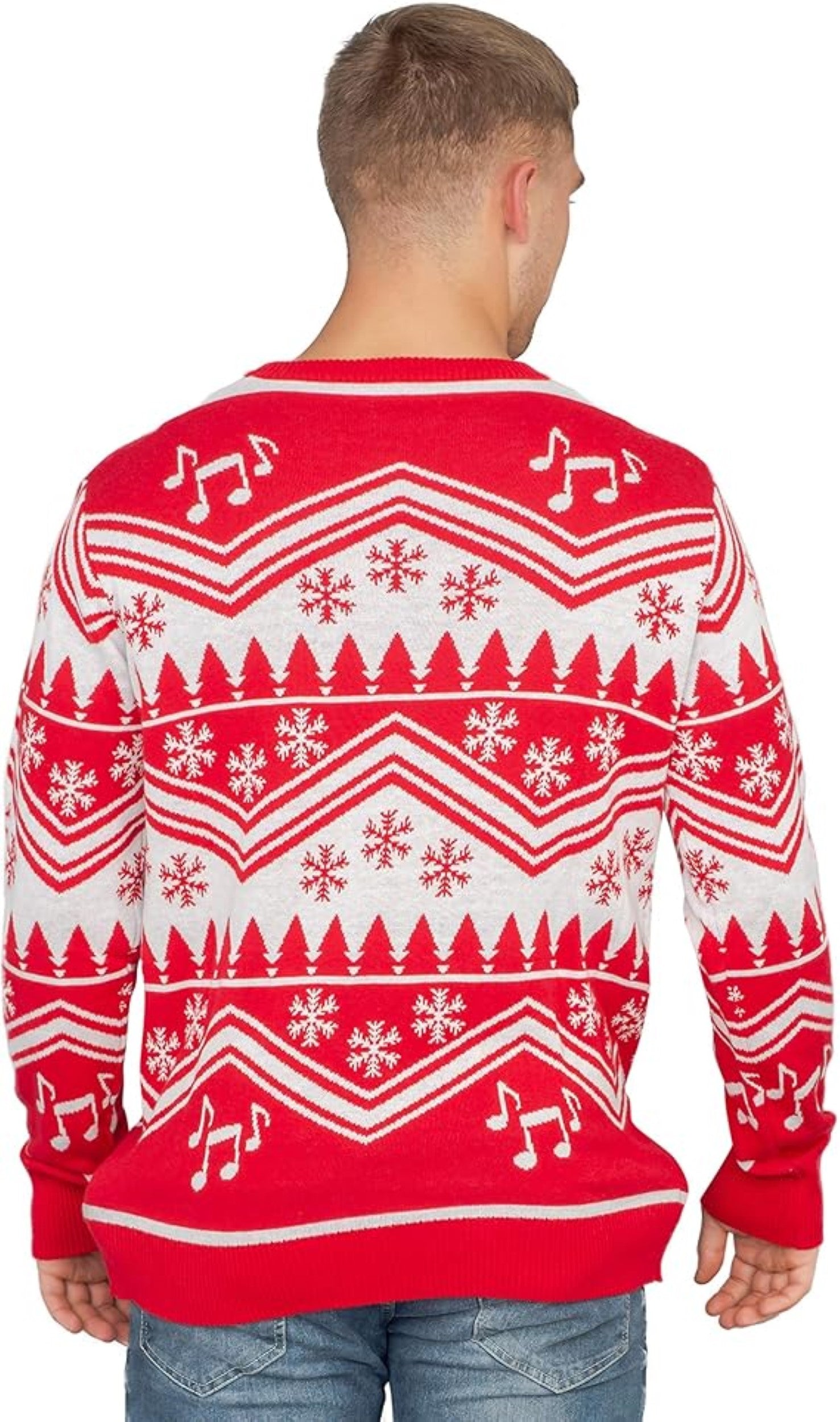 Little Drummer Flappy 3D Animated Adult Unisex Ugly Christmas Sweater