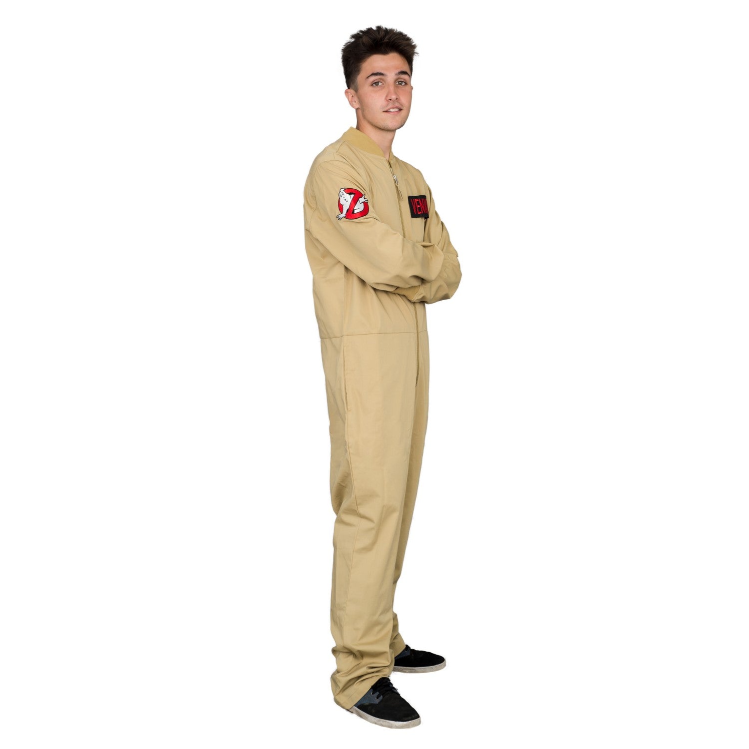 Ghostbusters Zip up Jumpsuit with 4 Attachable Patches