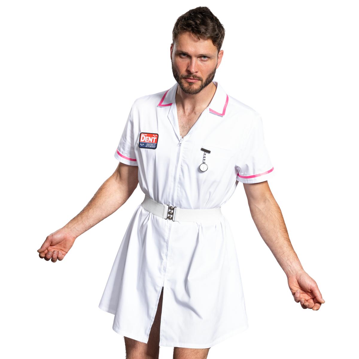 Dark Knight Dent Superhero Villain Nurse Cosplay Halloween Cosplay Costume Set