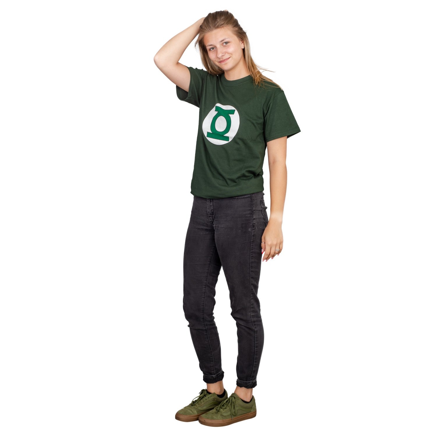 Adult Unisex Green Lantern Hunter Green Logo Halloween Cosplay Costume T-Shirt