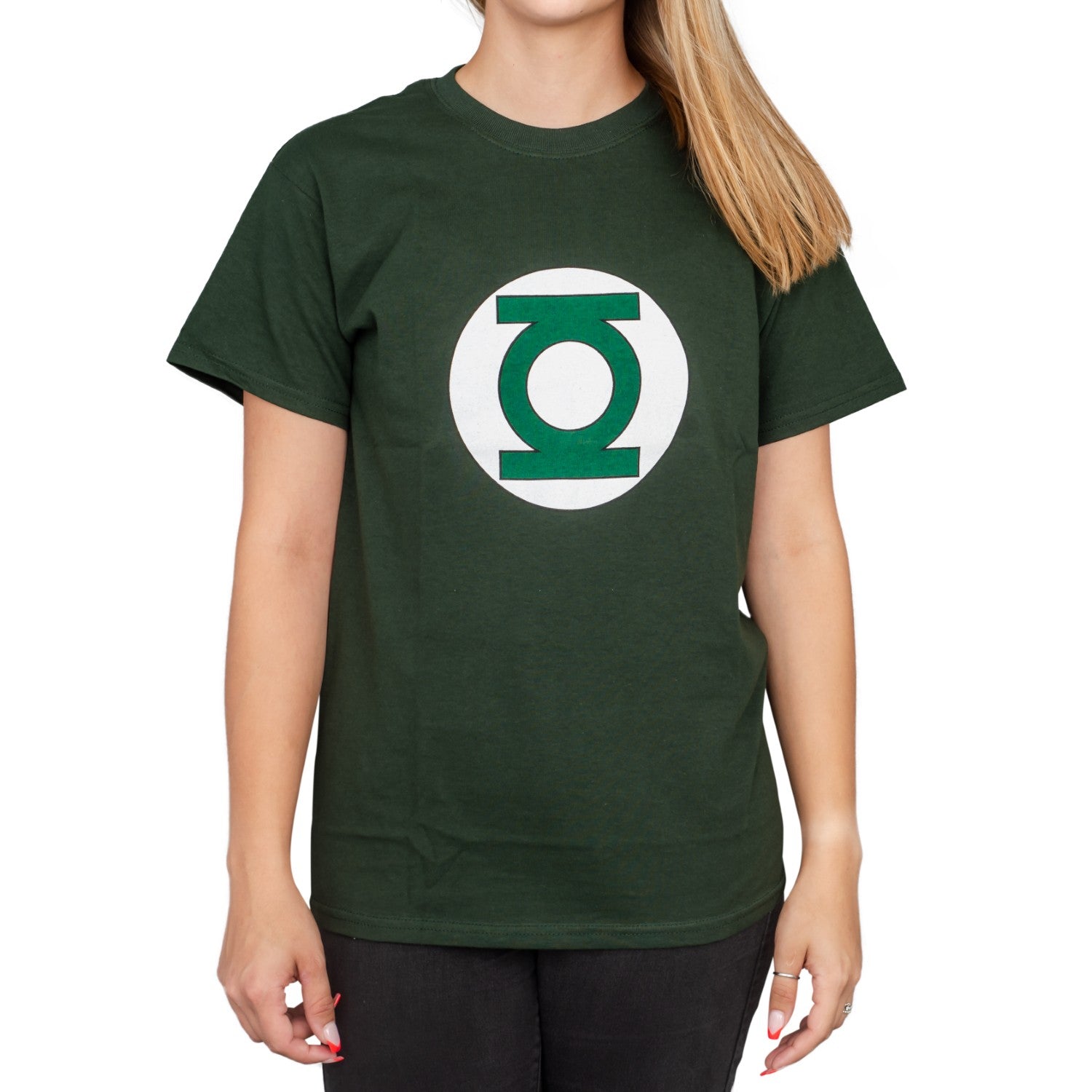 Adult Unisex Green Lantern Hunter Green Logo Halloween Cosplay Costume T-Shirt