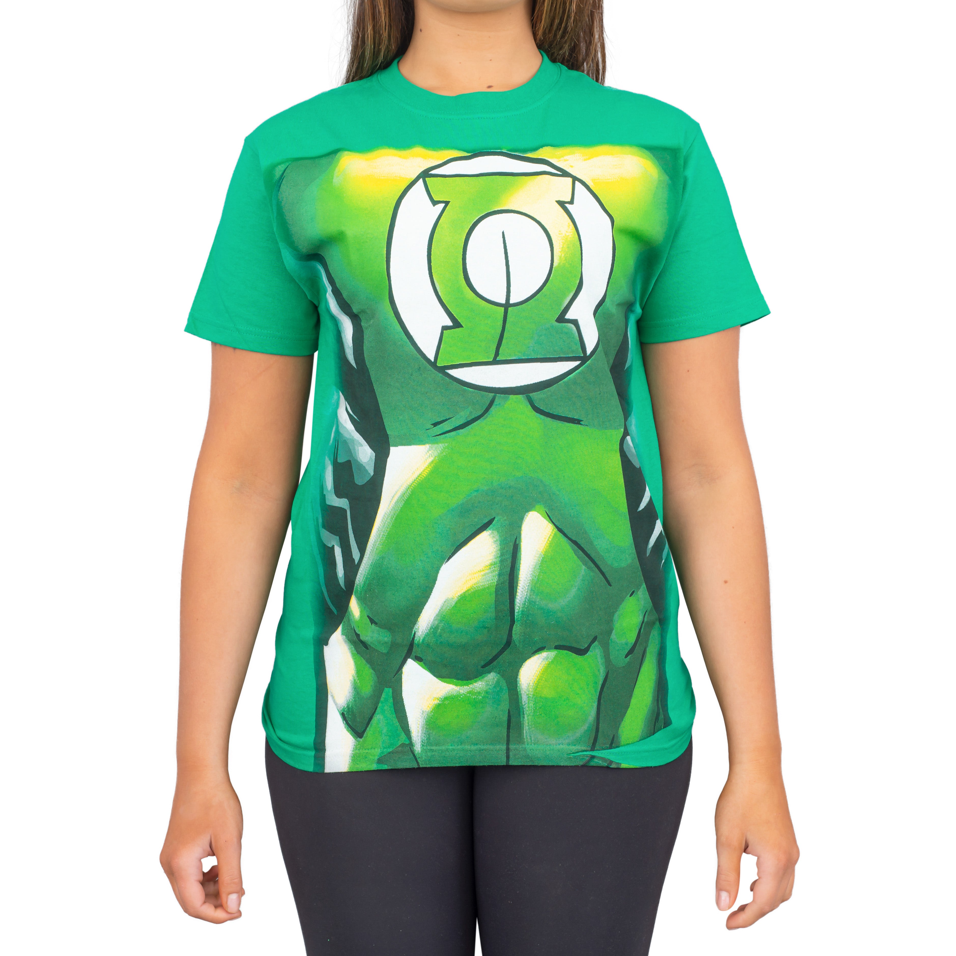 Green Lantern Muscle Adult Unisex Halloween Cosplay Costume Print T-shirt