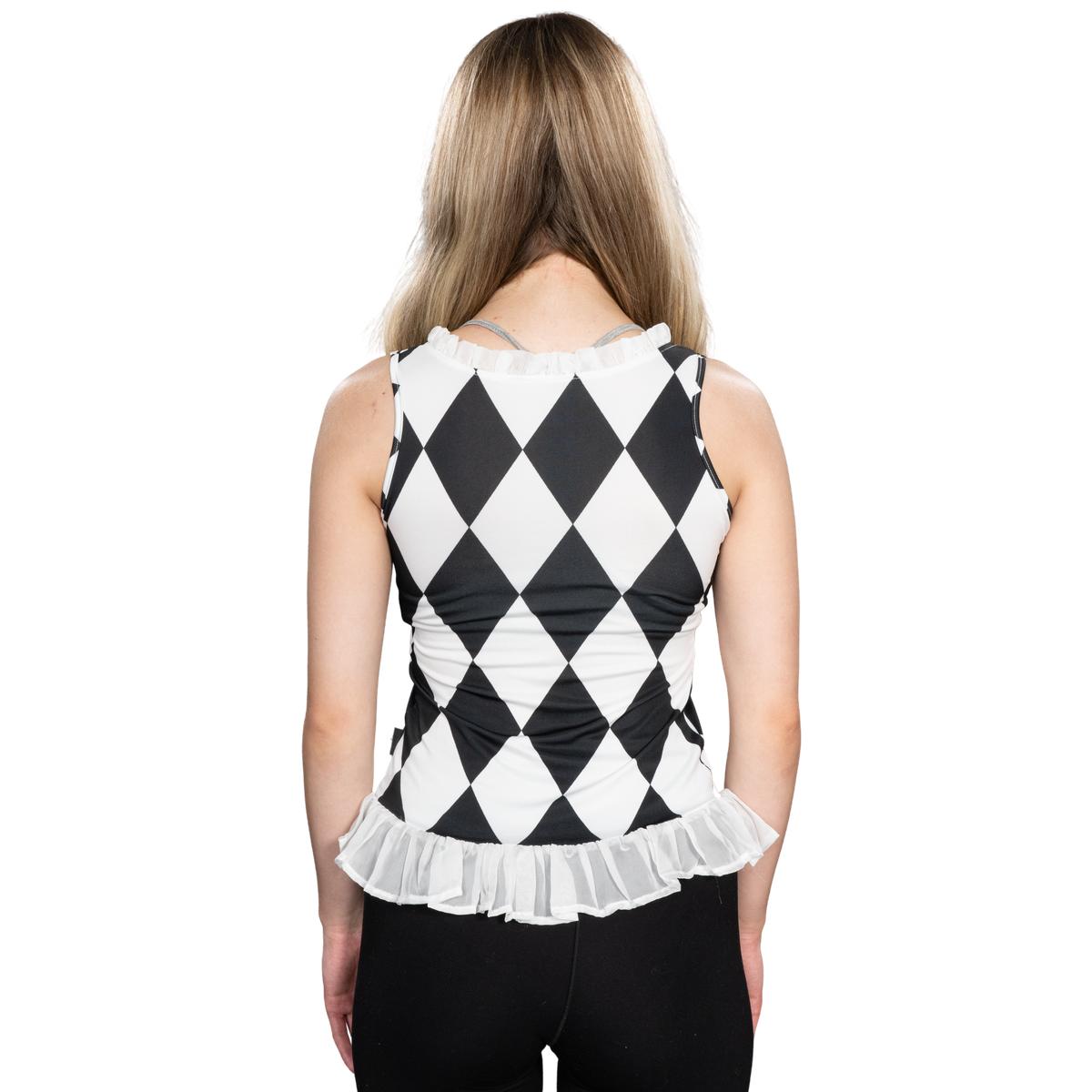 Harley Girl Super Villain Halloween Cosplay Jacket & Shirt Costume Set