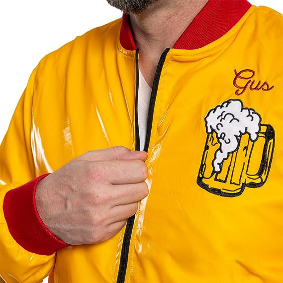Home Alone John Candy Gus Polinski Kenosha Kickers Jacket Zip Open Brand Logo