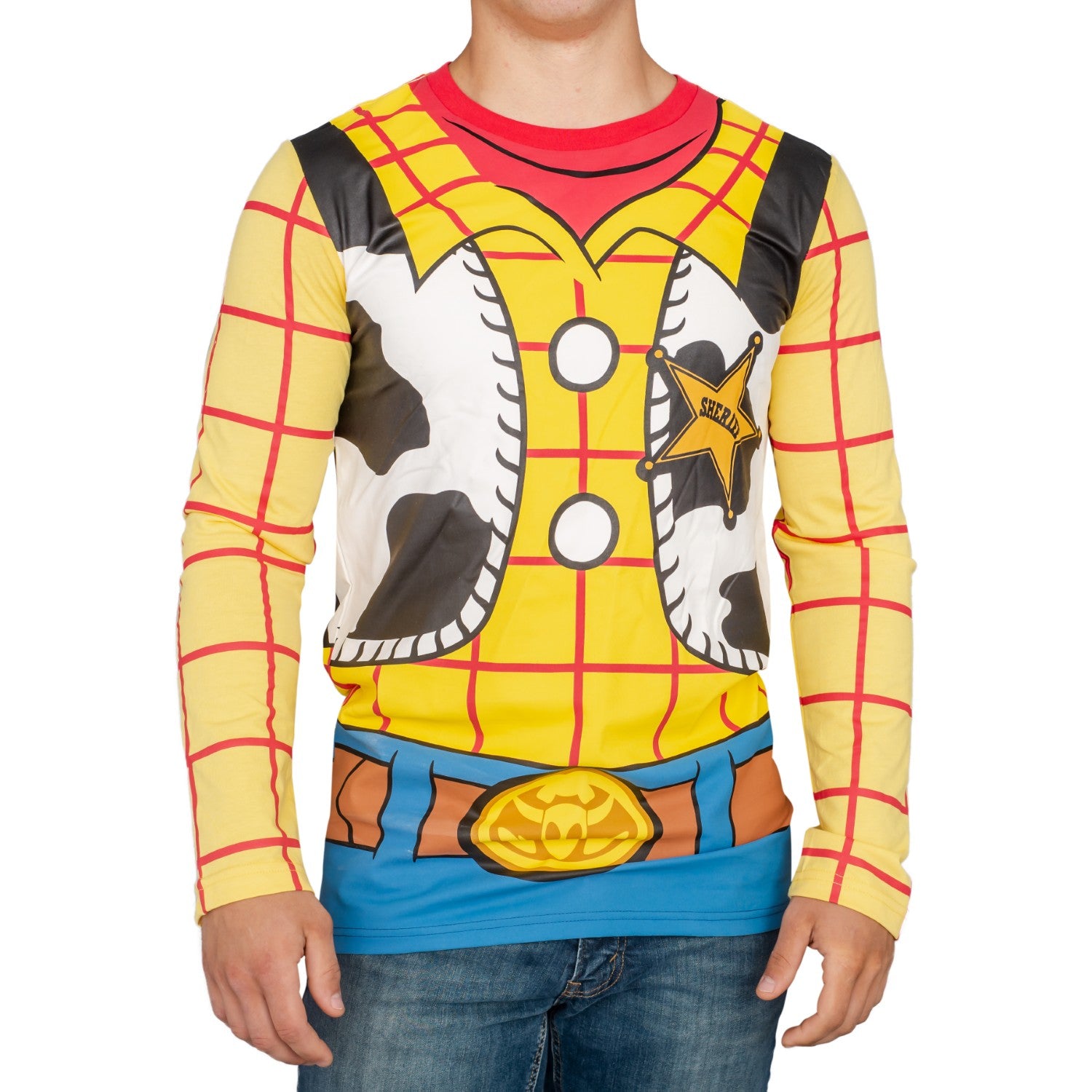 Toy Story Sheriff Adult Long Sleeve Costume T-shirt